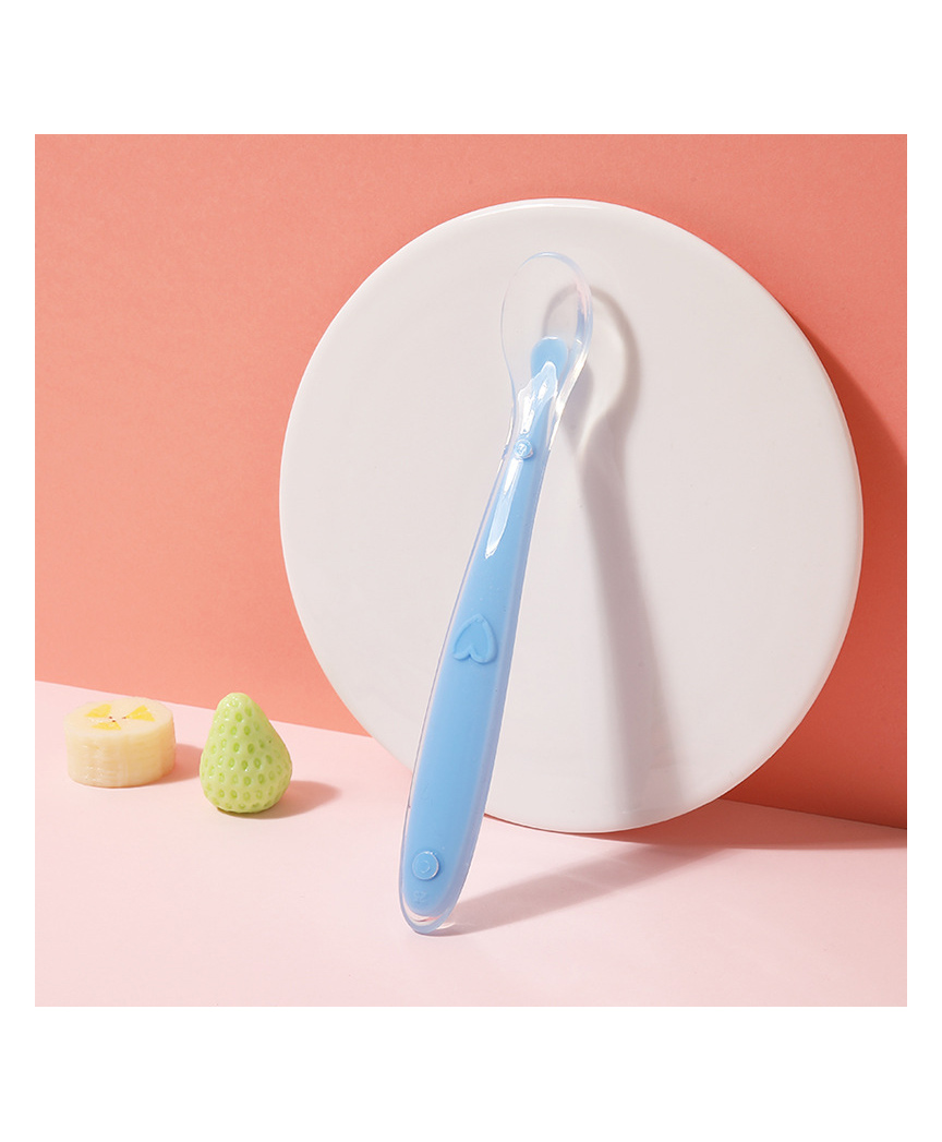 Domenico Baby Love Soft Tip SiliconeGel Spoon - Blue-image-49
