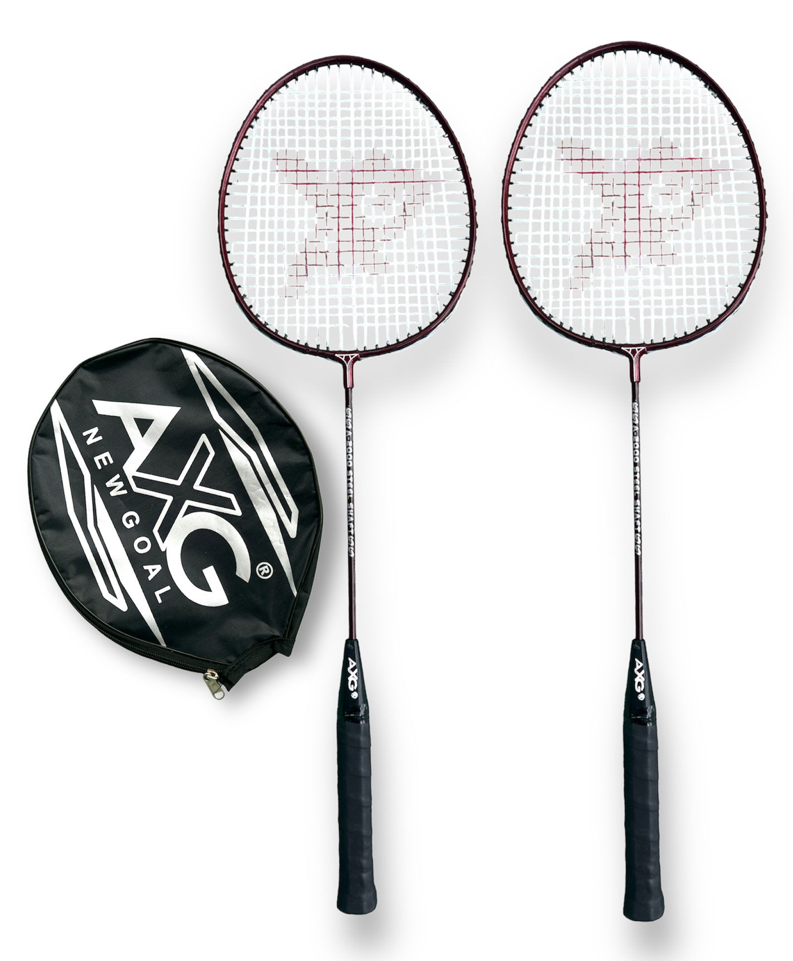 AXG NEW GOAL Scratch Resistant A 2000 Set Of 2 Classic Strung Badminton Racquets - Maroon-picture-26