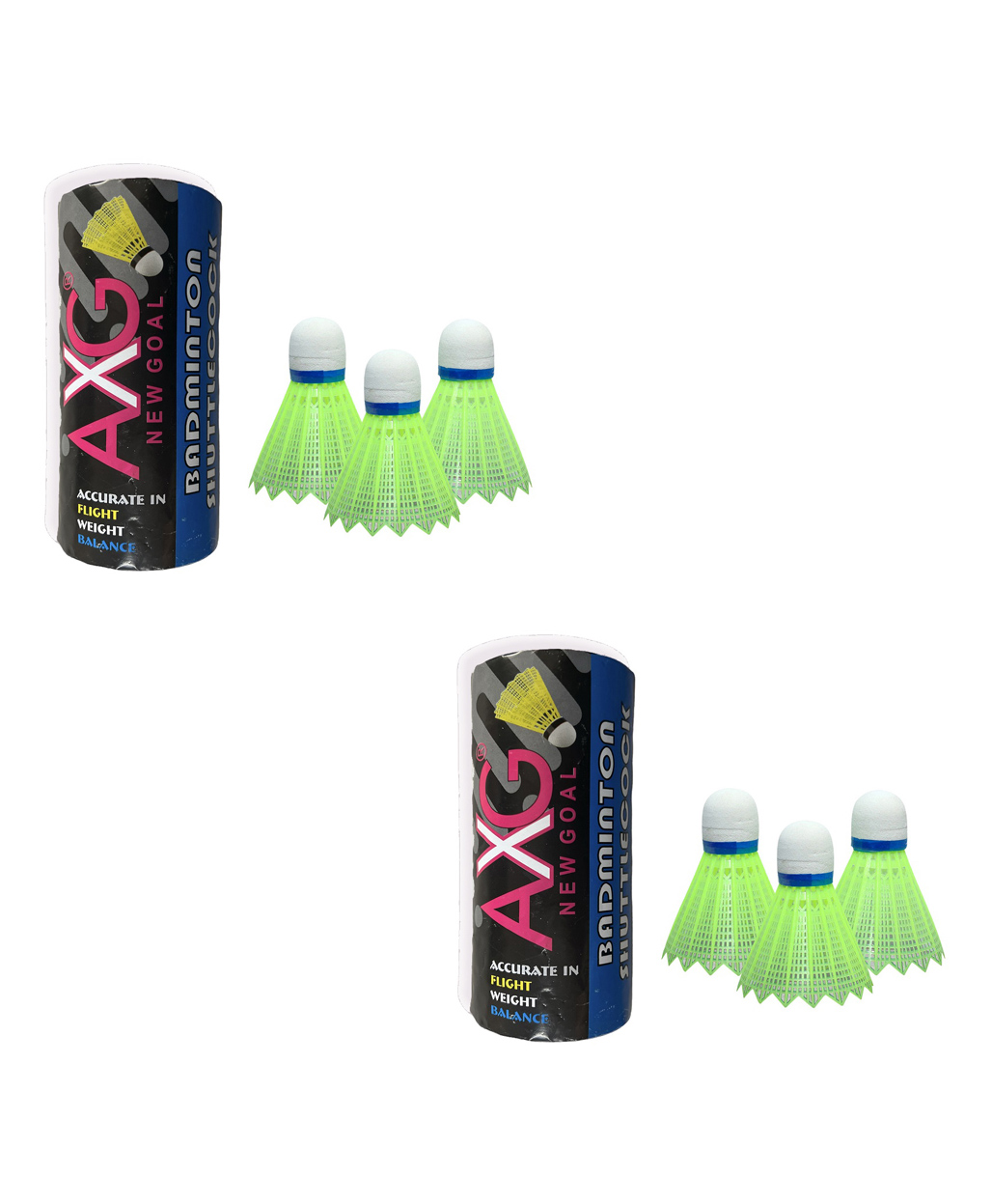 AXG NEW GOAL Basic and Durable Plastic Shuttles - Pack Of 6-image-27