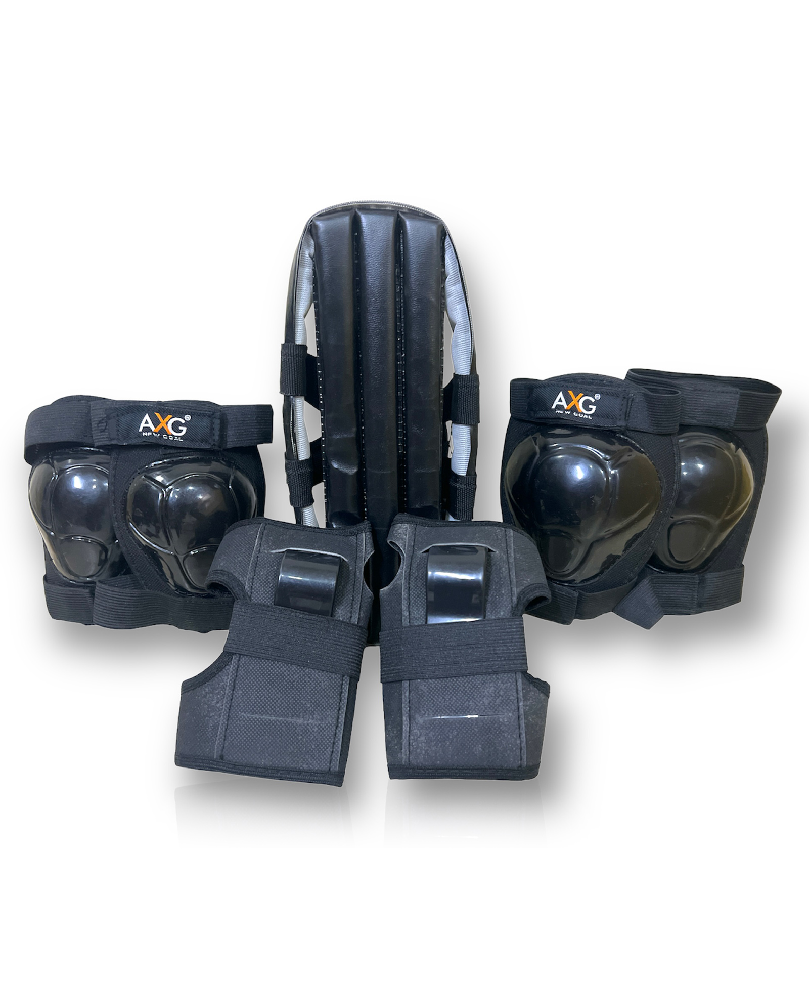 AXG NEW GOAL Unique design Quintessential Durable & Stylish Protective Kit for Cycling Skating Guard Combo -Black-image-21