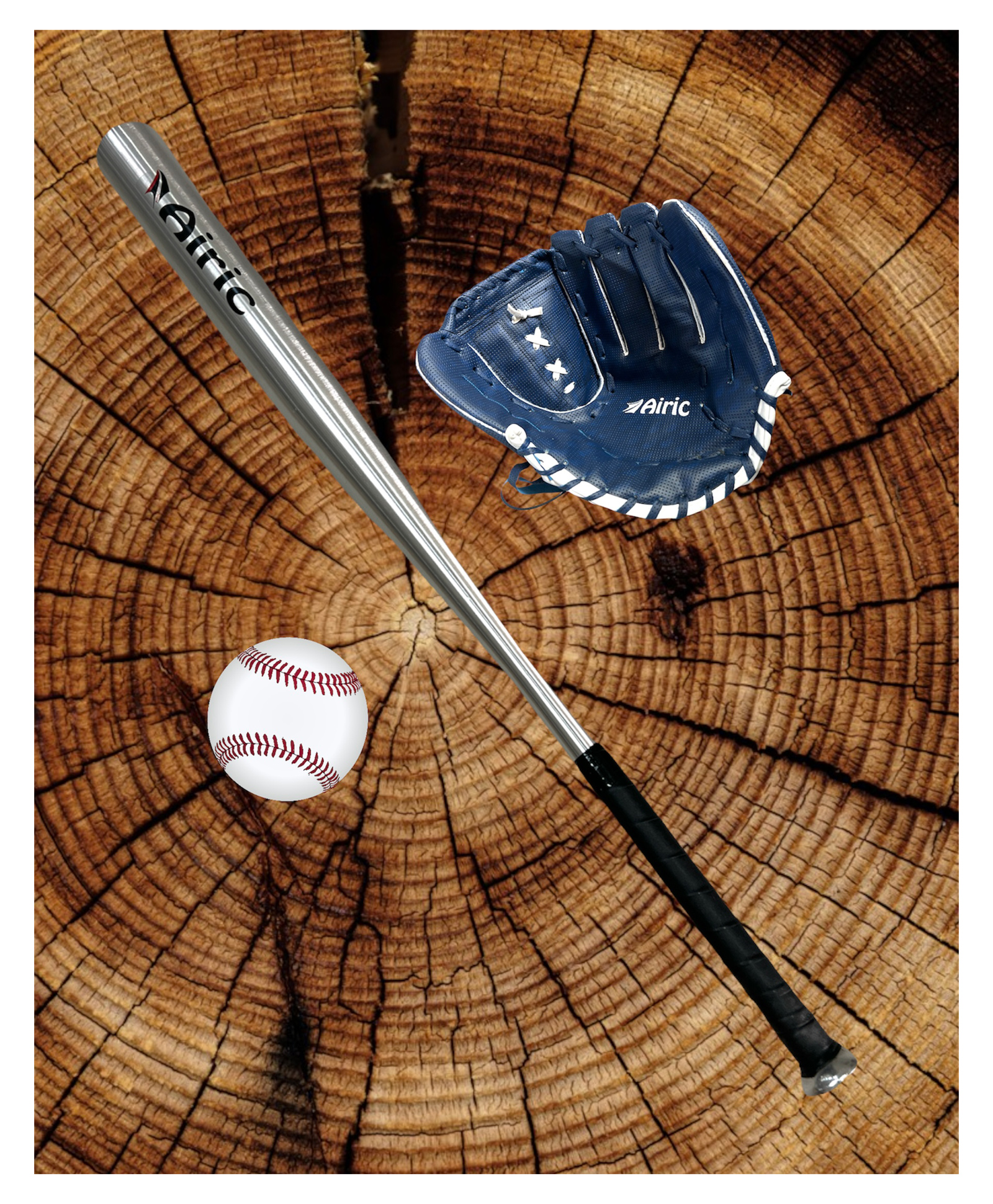 Airic Pro Baseball Combo With Light Basebat Ball & Glove Baseball Kit - Silver-picture-13