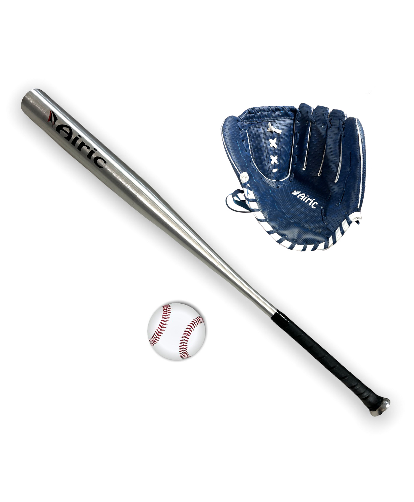 Airic Fame Baseball Combo With Heavy Base Bat Ball & Glove Baseball Kit - 34 inch-image-4