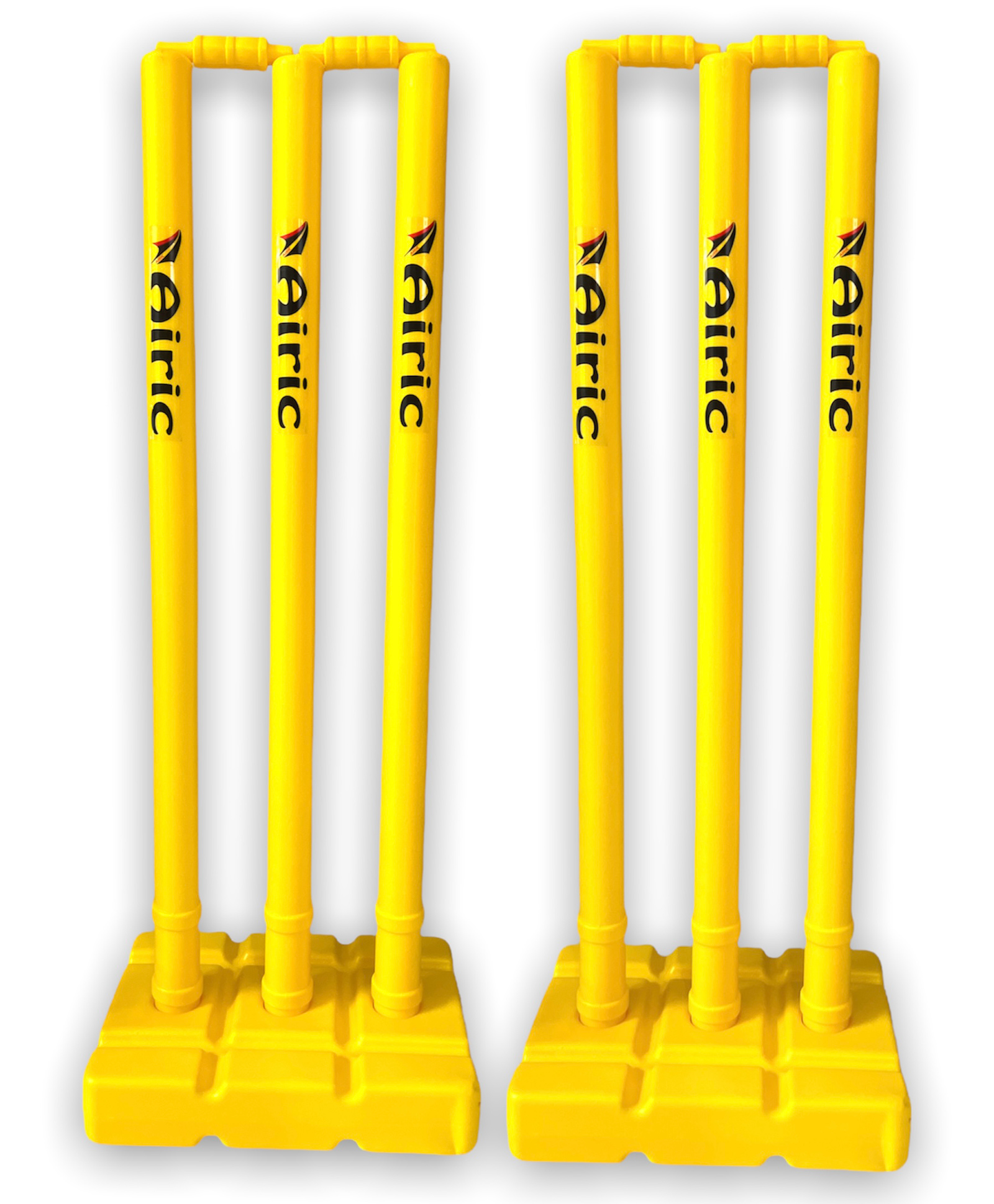 Airic Target Heavy Quality Plastic Wickets Set Of 6 Cricket Stumps - Yellow-image-2