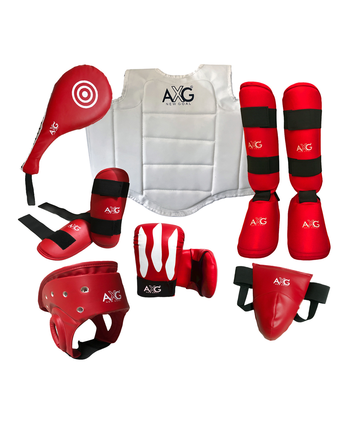 AXG New Goal Classic Karate Kit 7 Items Medium Boxing Kit-image-41