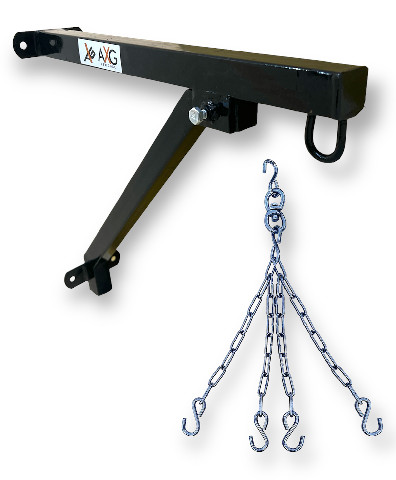 AXG NEW GOAL Heavy Duty Iron Wall Stand For Punching Bag with Stainless Steel Punching Bag Chain-image-9