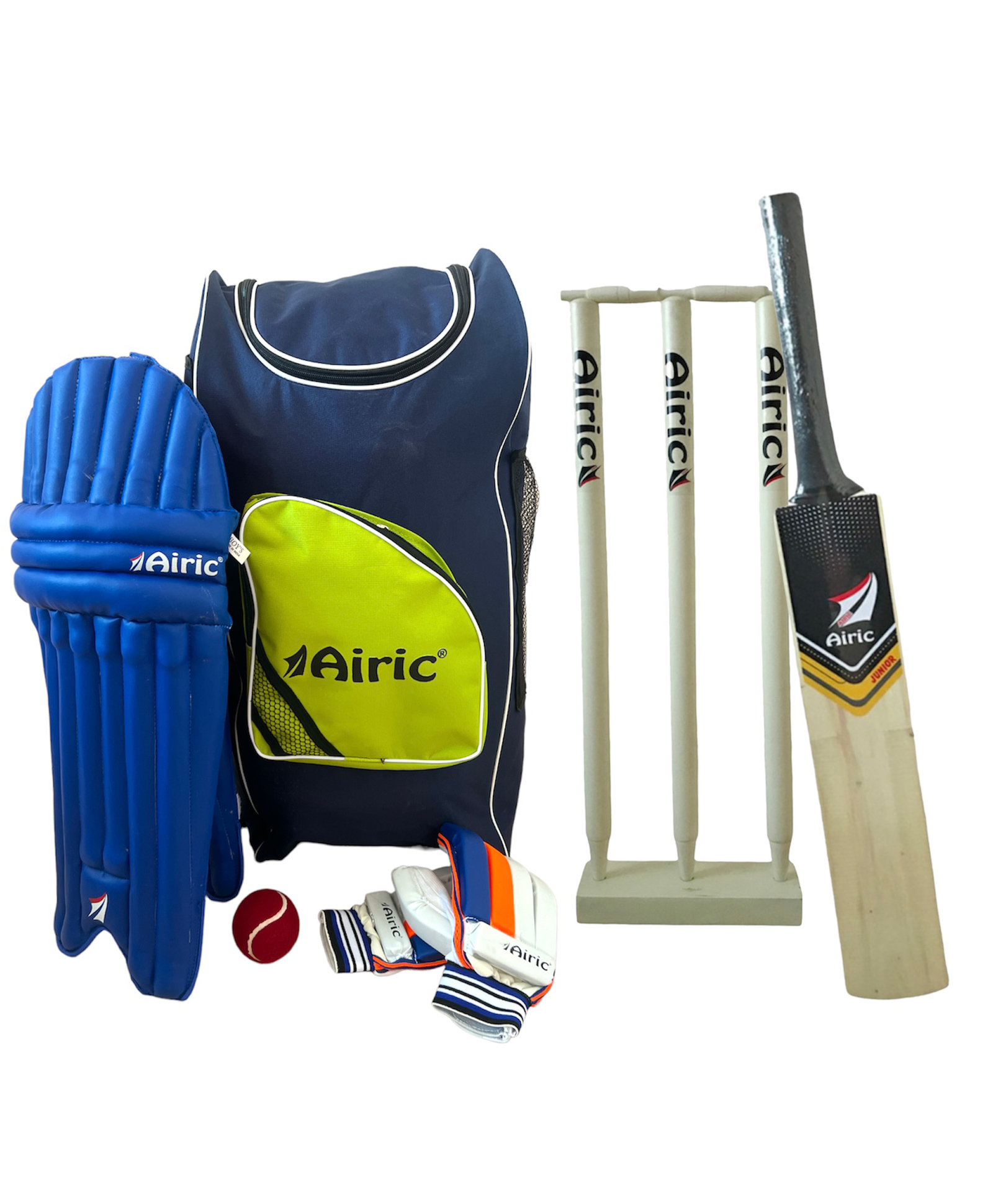Airic Stylish and Durable Popular Willow Cricket Complete Set Size 2 Cricket Kit - Multicolour-picture-3