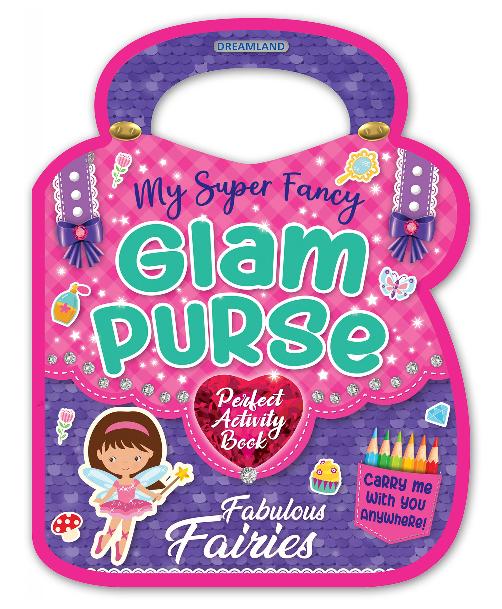 dreamland publications My Super Fancy Glam Purse Fabulous Fairies Activity Book - English-picture-34