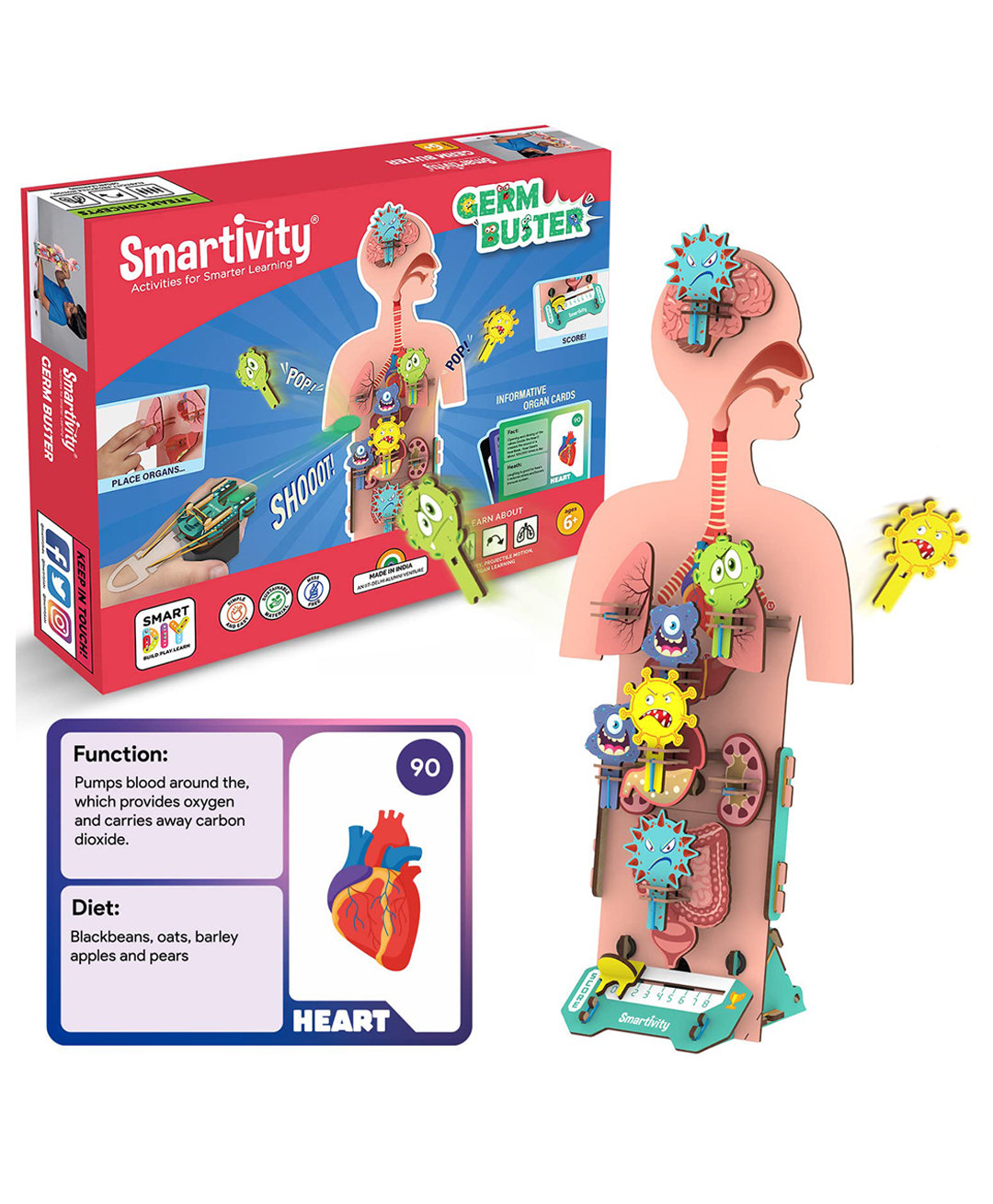Smartivity Human Body STEM DIY Educational Toy - 117 Pieces-picture-30