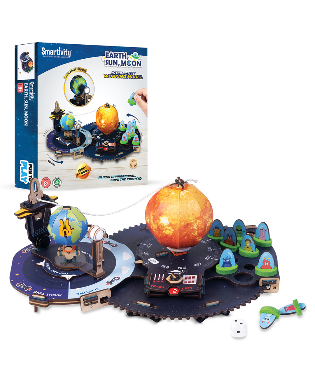 Smartivity DIY Space Shooters STEM Educational & Construction-based Activity Game Kit - 183 Pieces-image-23