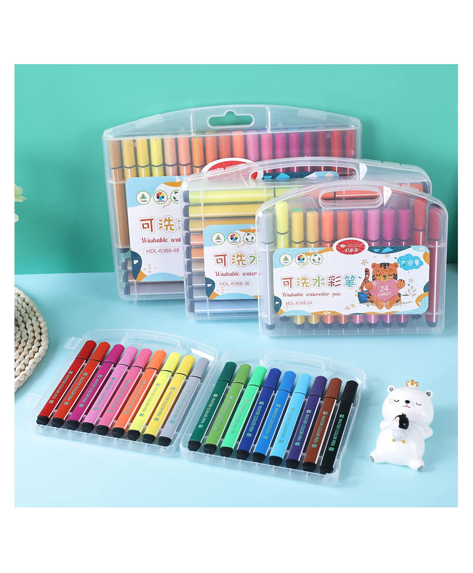 YAMAMA Washable Water Color Sketch Pen Set  Pack of 24-image-30