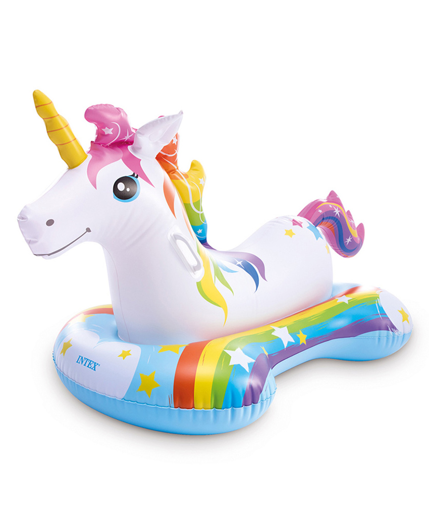 Intex Inflatable Ride on Unicorn Float for Kids - Multicolour-picture-17