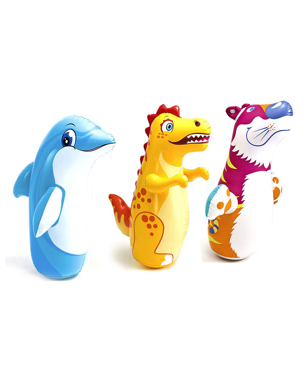 Intex Inflatable Hit Me 3D BOP Bags Dinosaur Penguin Tiger (Color May Vary)-picture-26