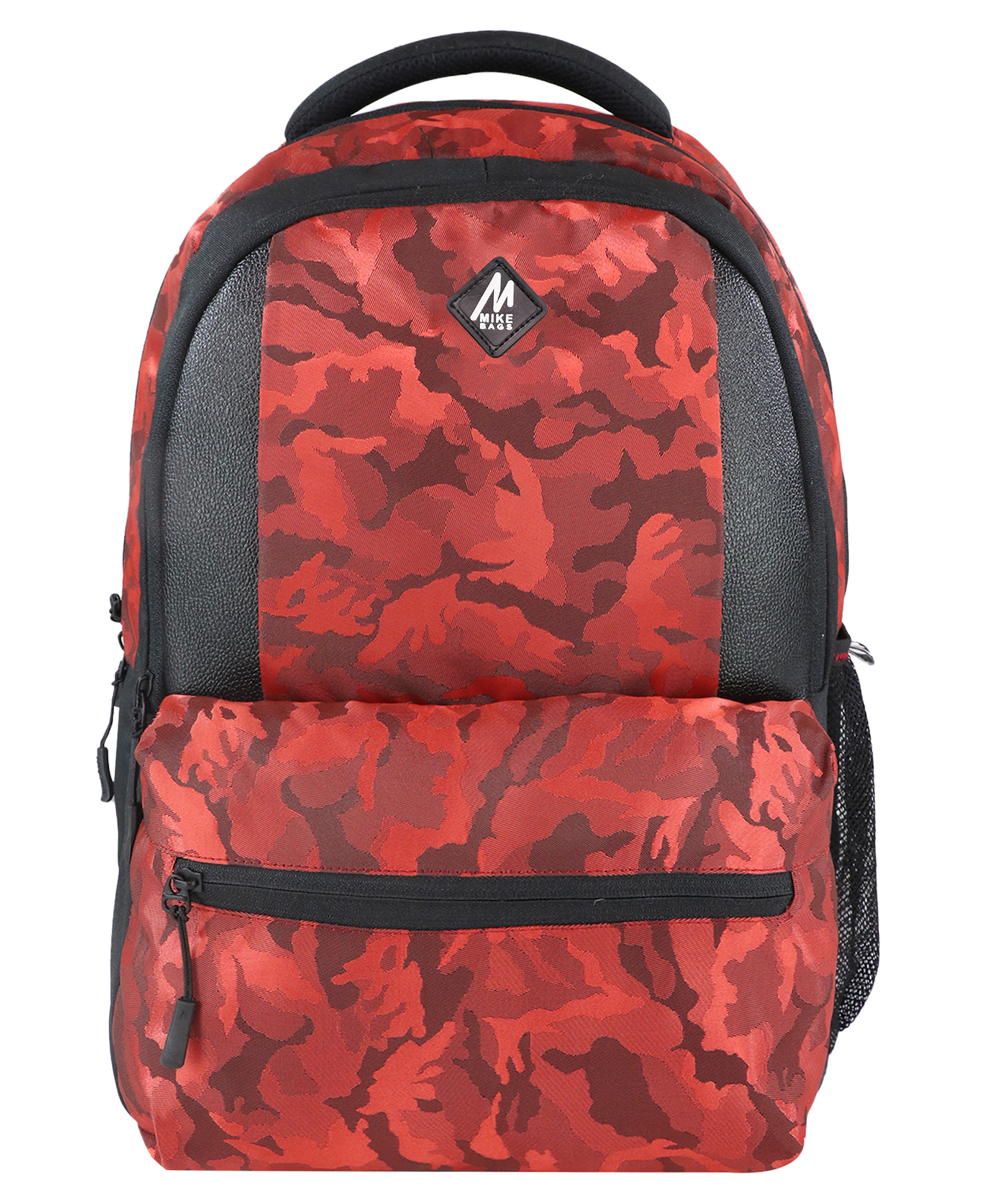 Mikebags Sedan Camo Print Backpack Red - Height 18 Inch-image-18