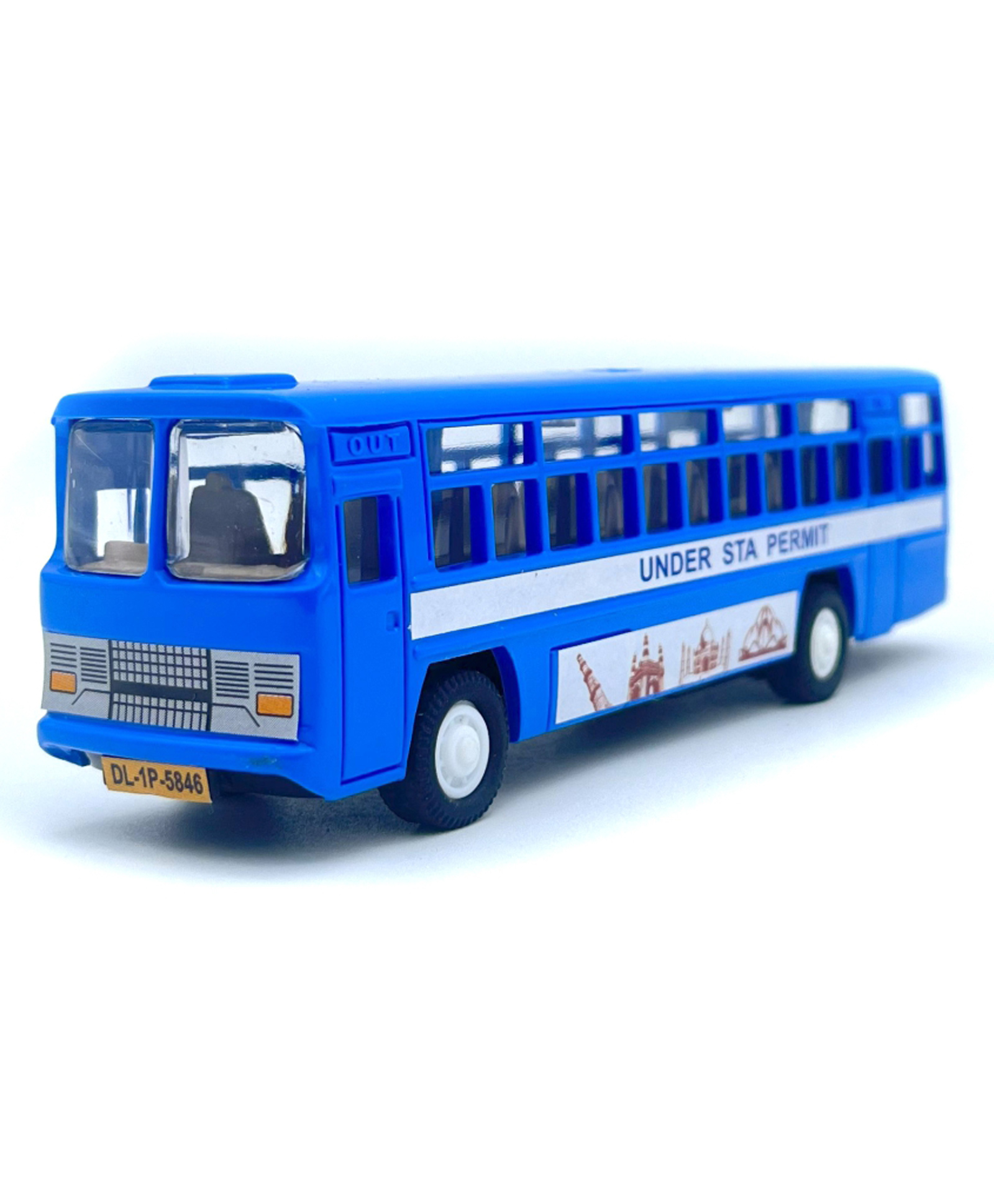 plastic toy bus