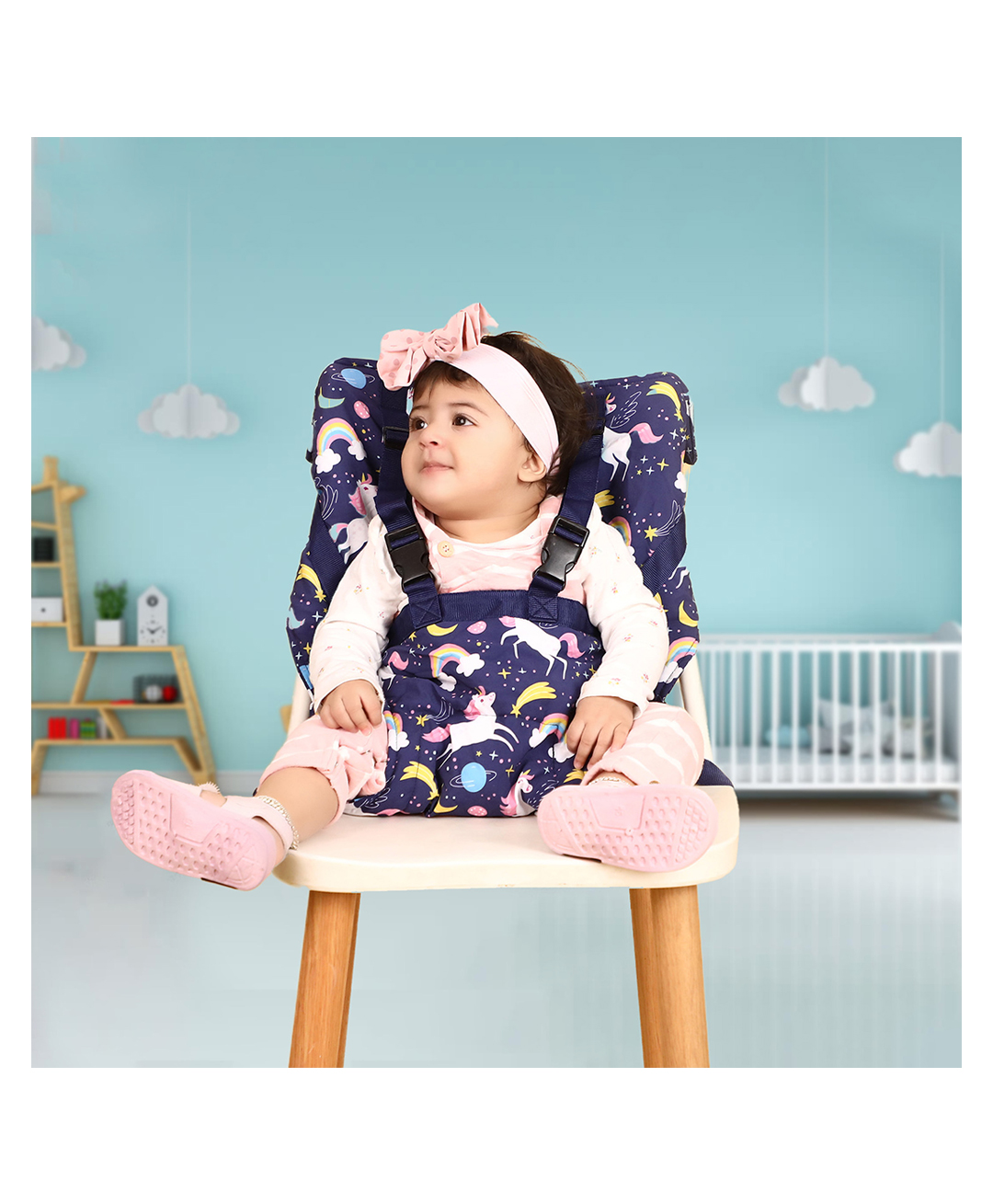 Magic Seat Universe Design Belt For Feeding Baby - Blue-picture-15