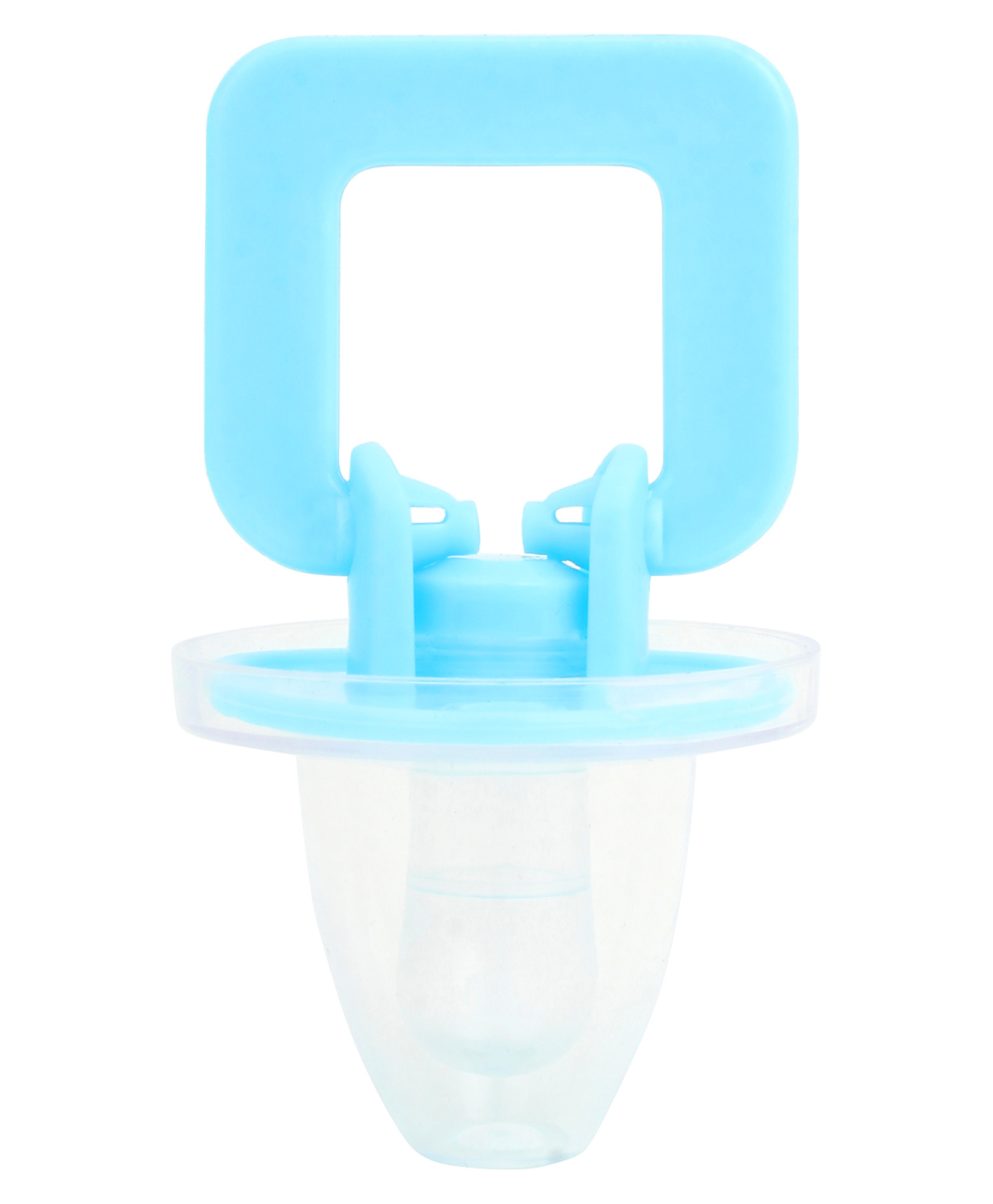 Kritiu Baby Soother Cum Pacifier 100% Food Grade Silicone - Blue-picture-20
