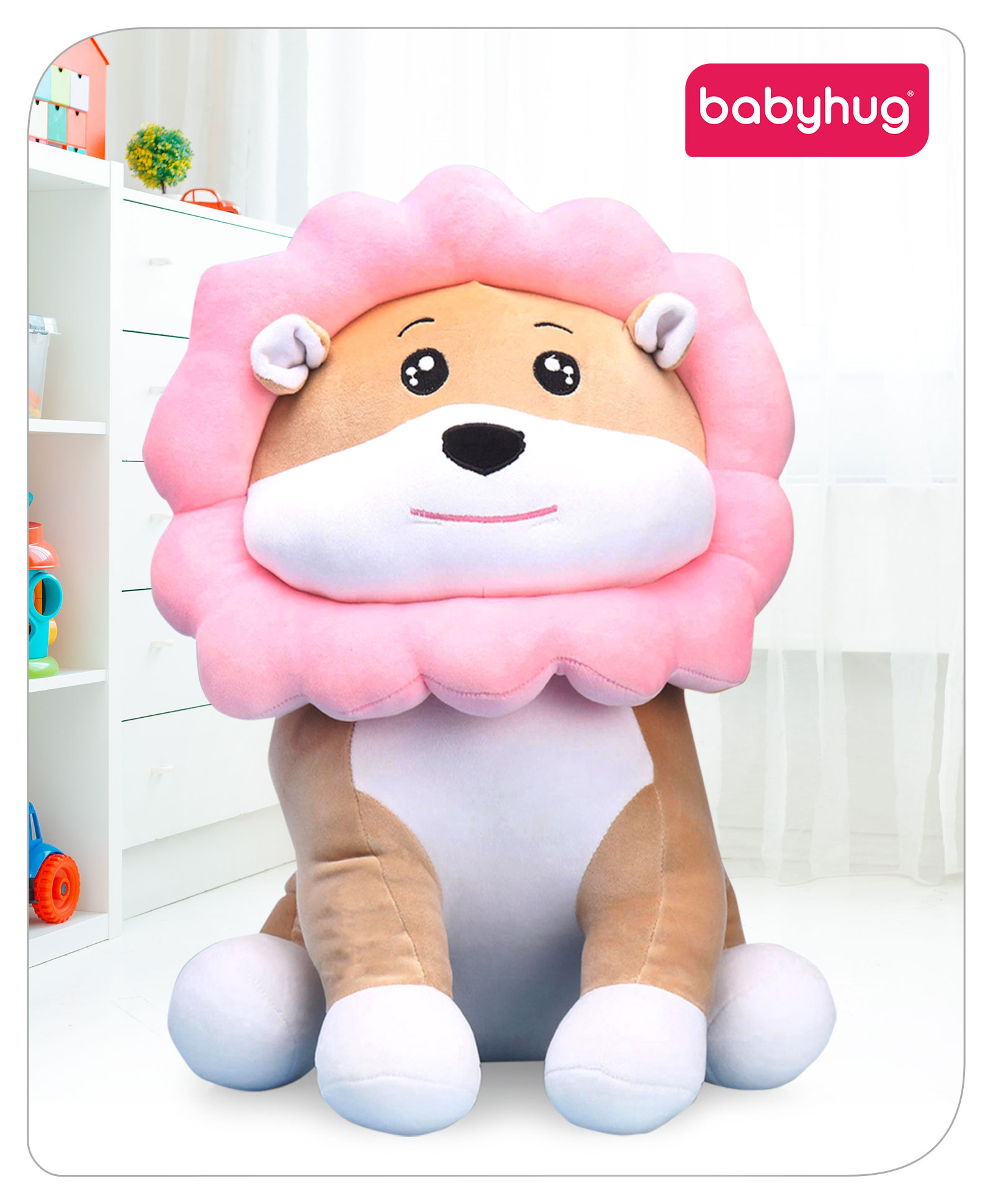 Babyhug Sunny Lion Soft Toy - Height 46 cm-picture-14