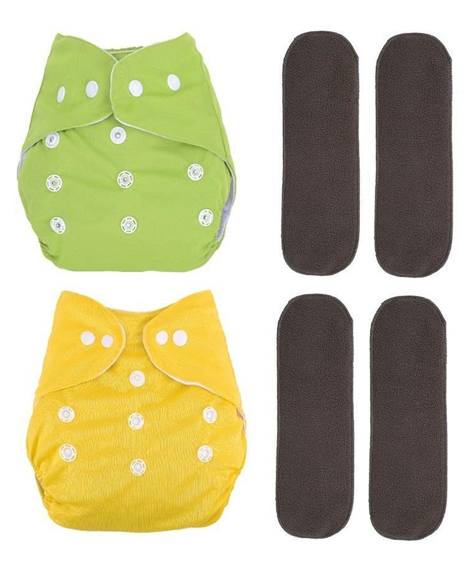 Fantasy India Cloth Diaper Nappies With Wet-Free Inserts for Babies (5 Layer Insert Pad For Cloth Diapers) - Assorted-image-25