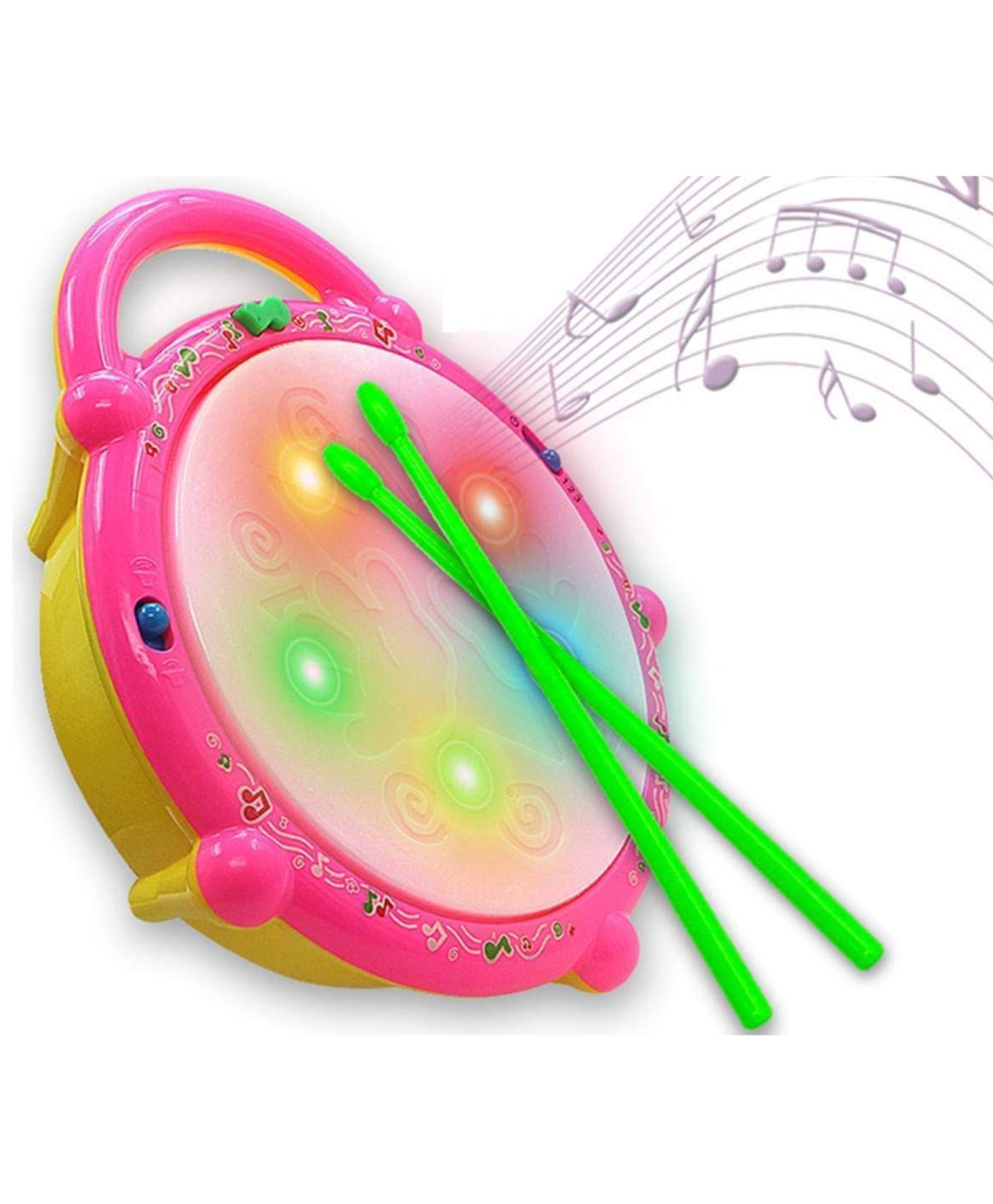 FANTASY INDIA Flash Drum with 3D Lights  Music Baby Toy - Multicolour-image-36