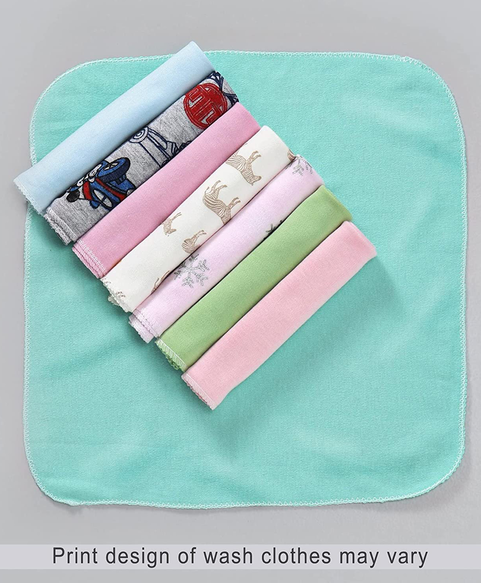 FANTASY INDIA Cotton Baby Napkin Washcloths - Colour May Vary-picture-40