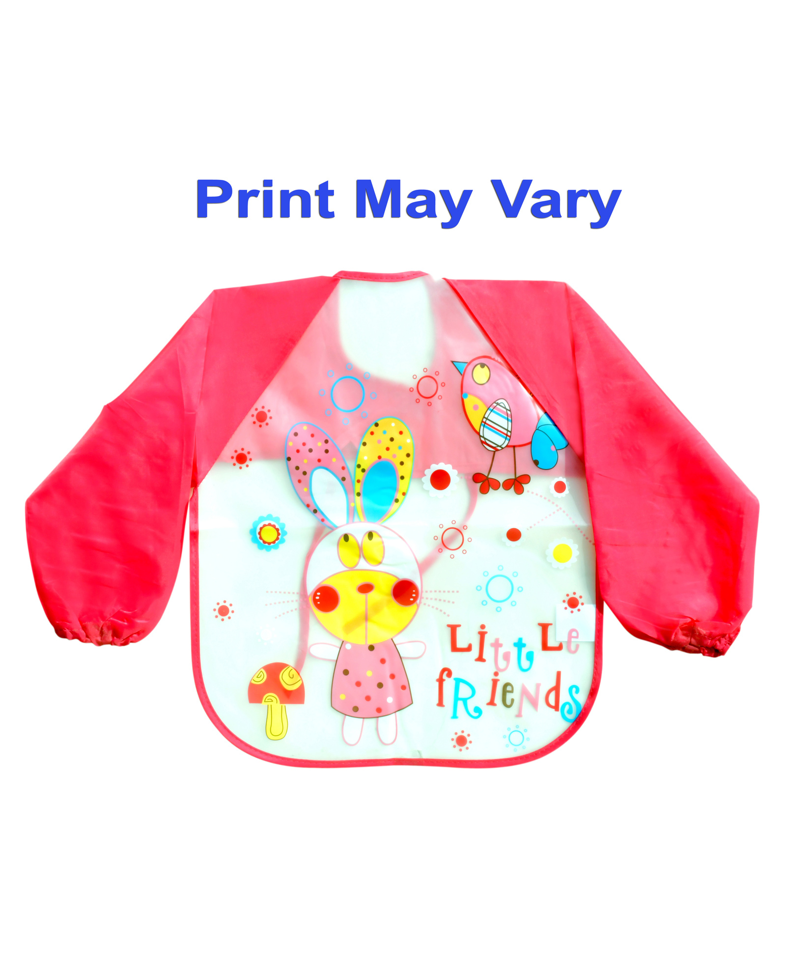 Fantasy India Full Sleeve Waterproof Cartoon Animals Print Feeding Bib - (Design May Vary)-image-3