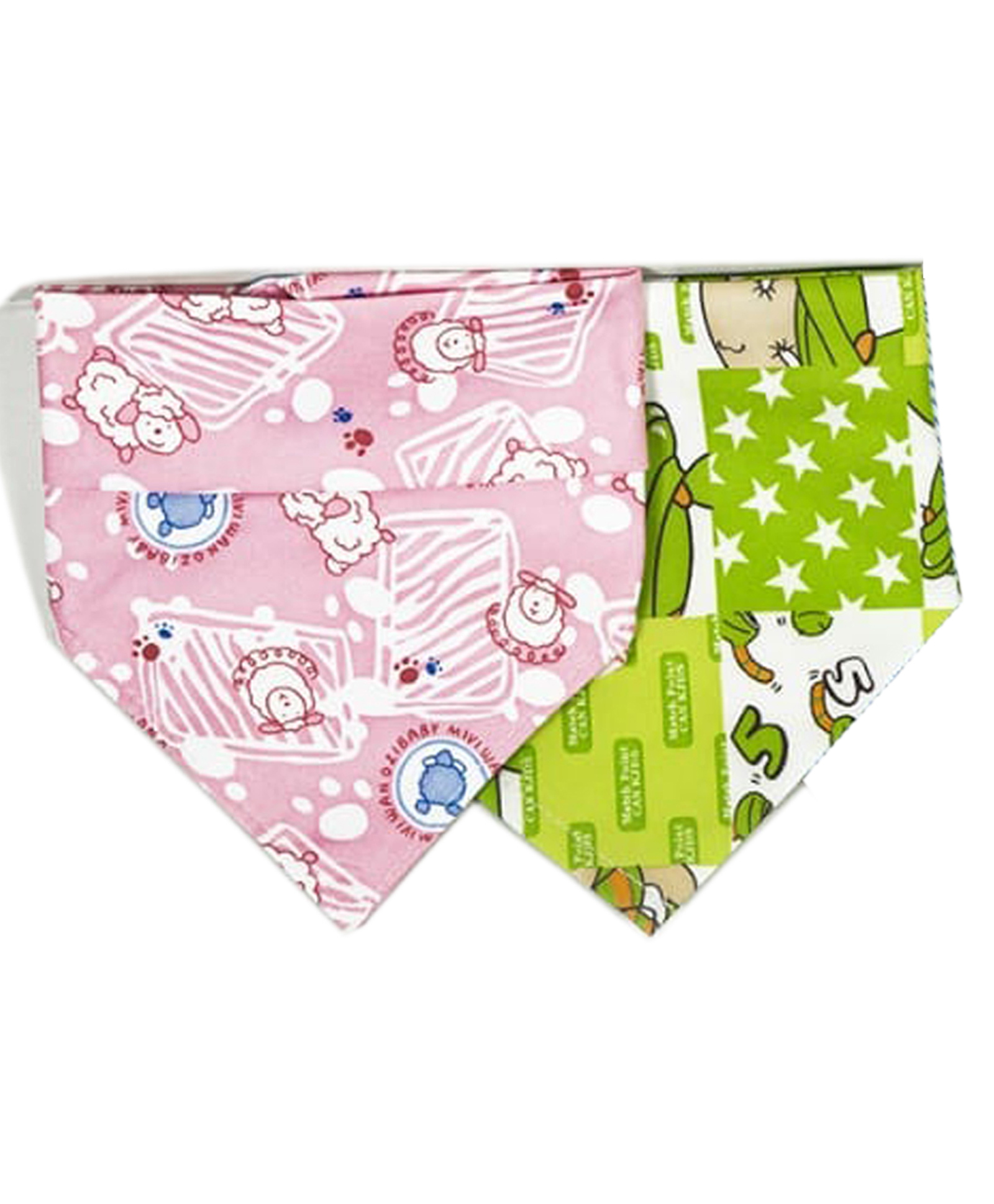 FANTASY INDIA Colorful Bandana Drool Bibs 100% Cotton Double Layer Adjustable (Assorted Color And Prints) (Pack Of 2)-image-7