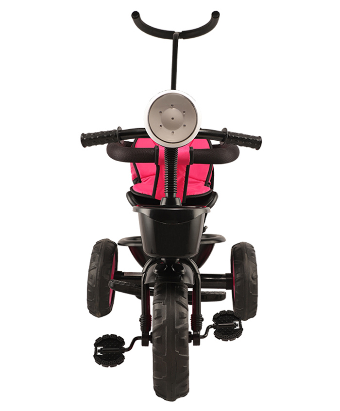 Joyride Learn To Ride Music And Light Plug N Play Tricycle With Safety Harness Parental Handle - Pink-picture-26