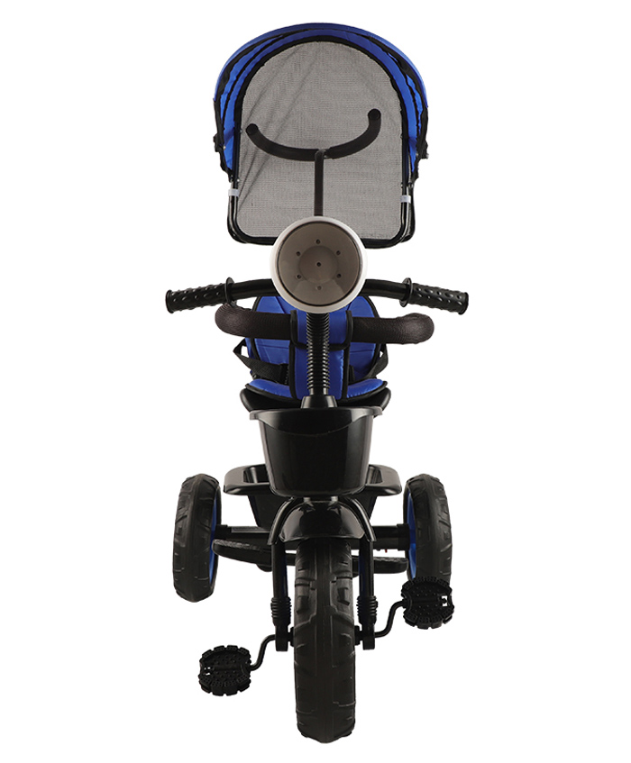 JoyRide Learn To Ride Stalwart Plug N Play Music And Light Tricycle With Safety Harness Parental Handle & Removable Canopy - Blue-picture-21