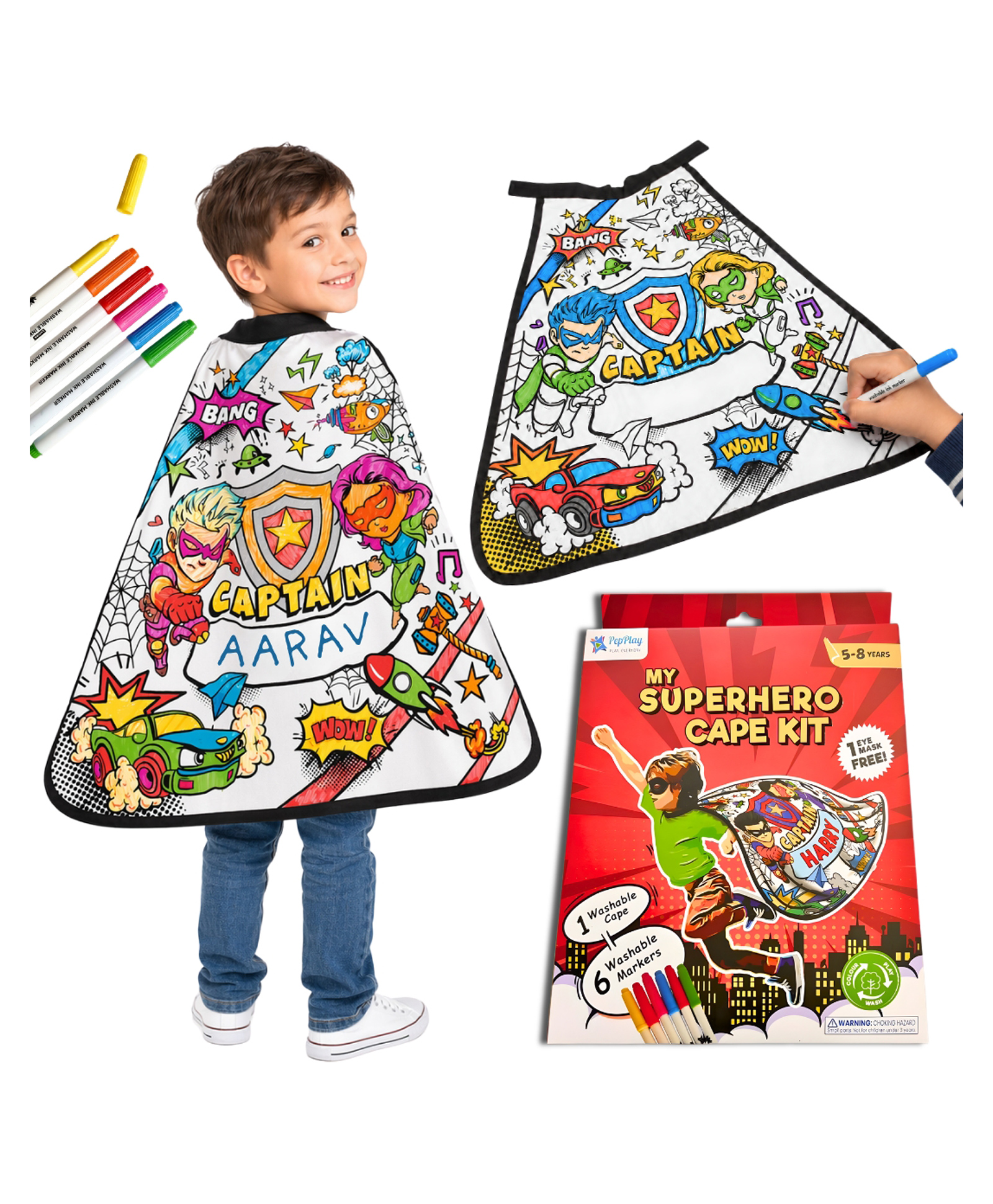 PepPlay My Superhero cape Kit - Multicolour-picture-20