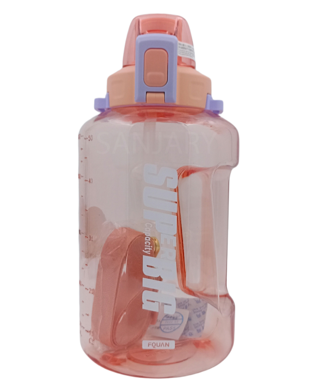 Sanjary BPA Free Sports Leakproof Water Bottle Pink - 1500 ml-picture-17