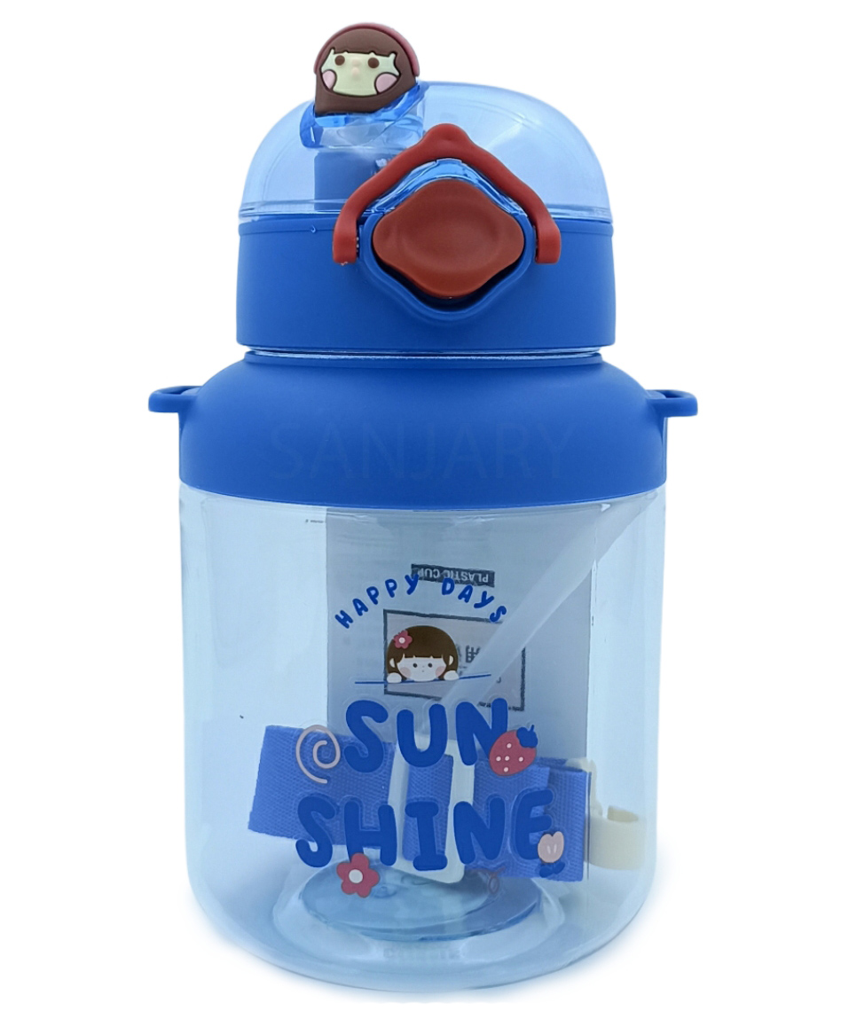 Sanjary Water Bottle With Straw Blue - 1150 ml-picture-16