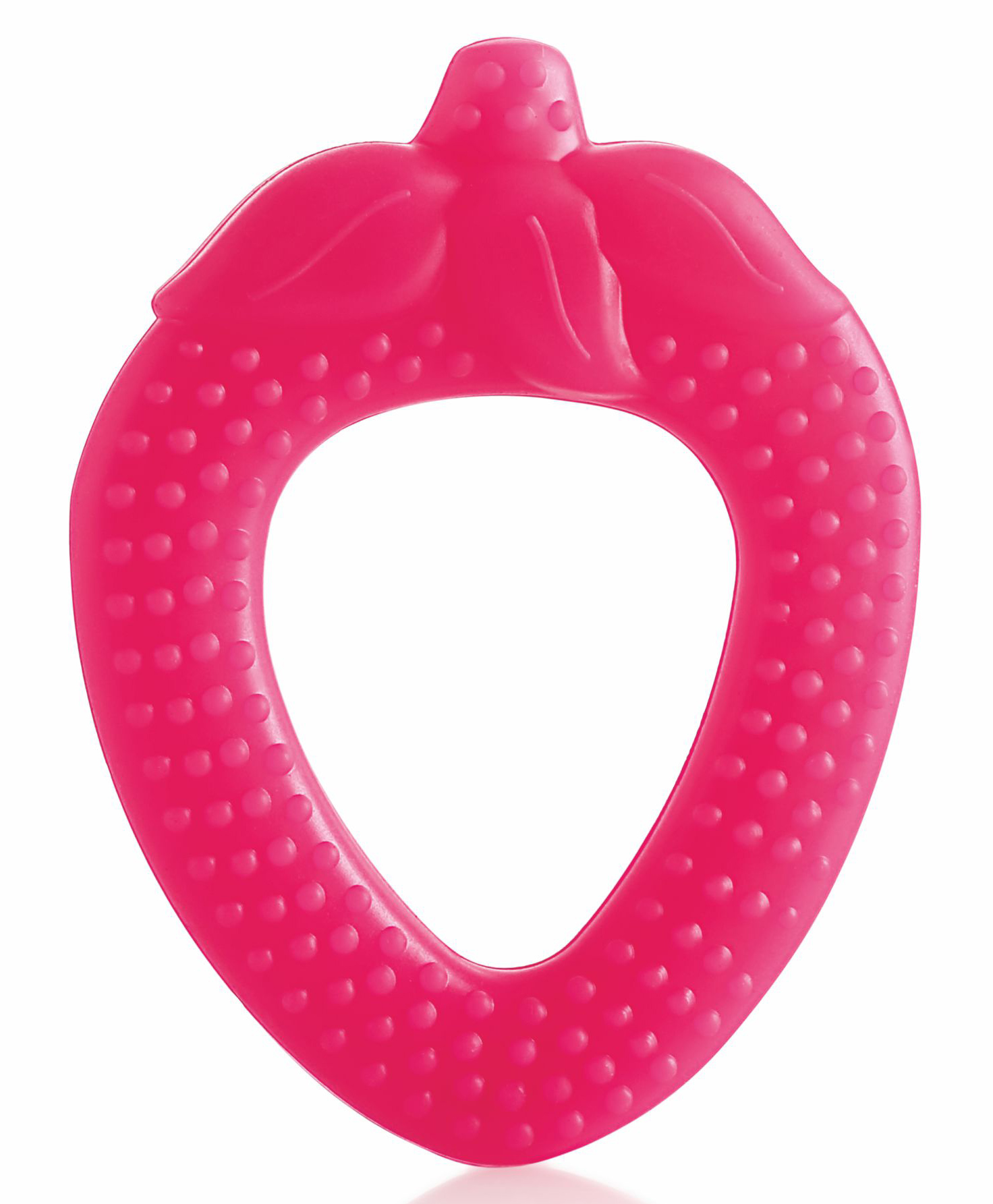 BeeBaby Strawberry Shape Soft Silicone Teether - Pink-image-18