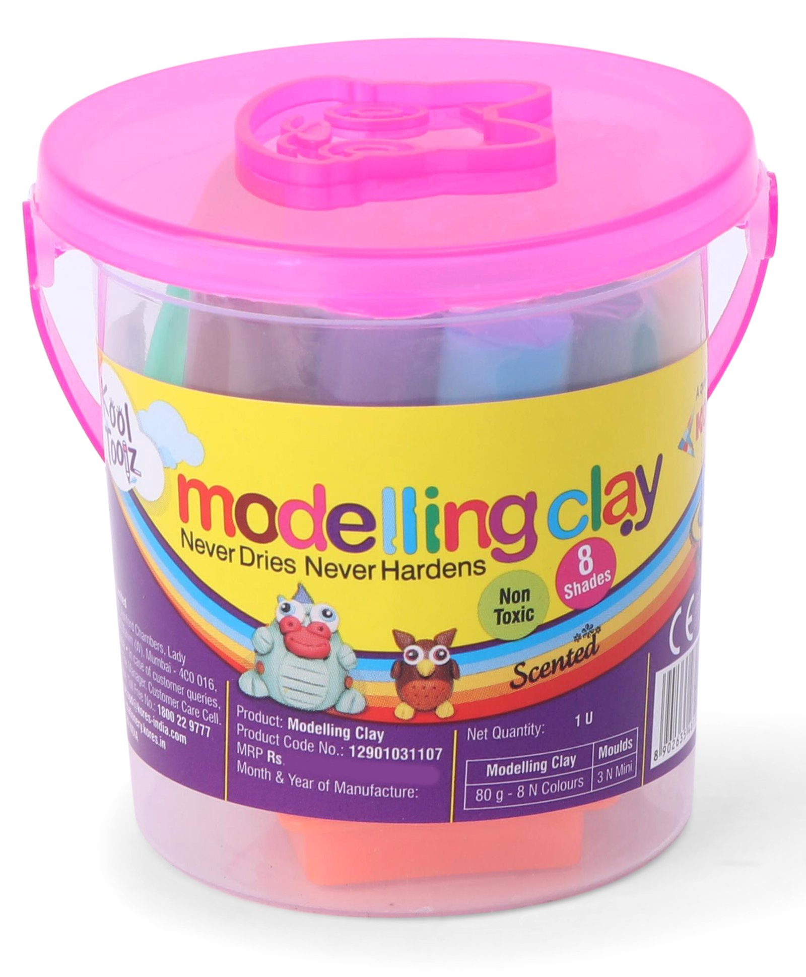 Kores Modelling Clay Bucket Pink - 80 g-picture-25