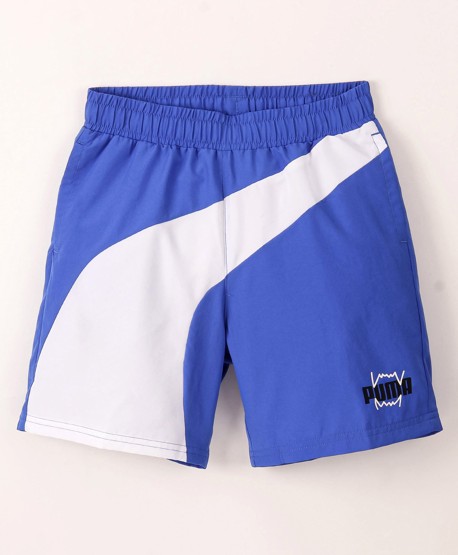 PUMA Cotton BASKETBALL CLYDE Shorts - Blue-picture-18