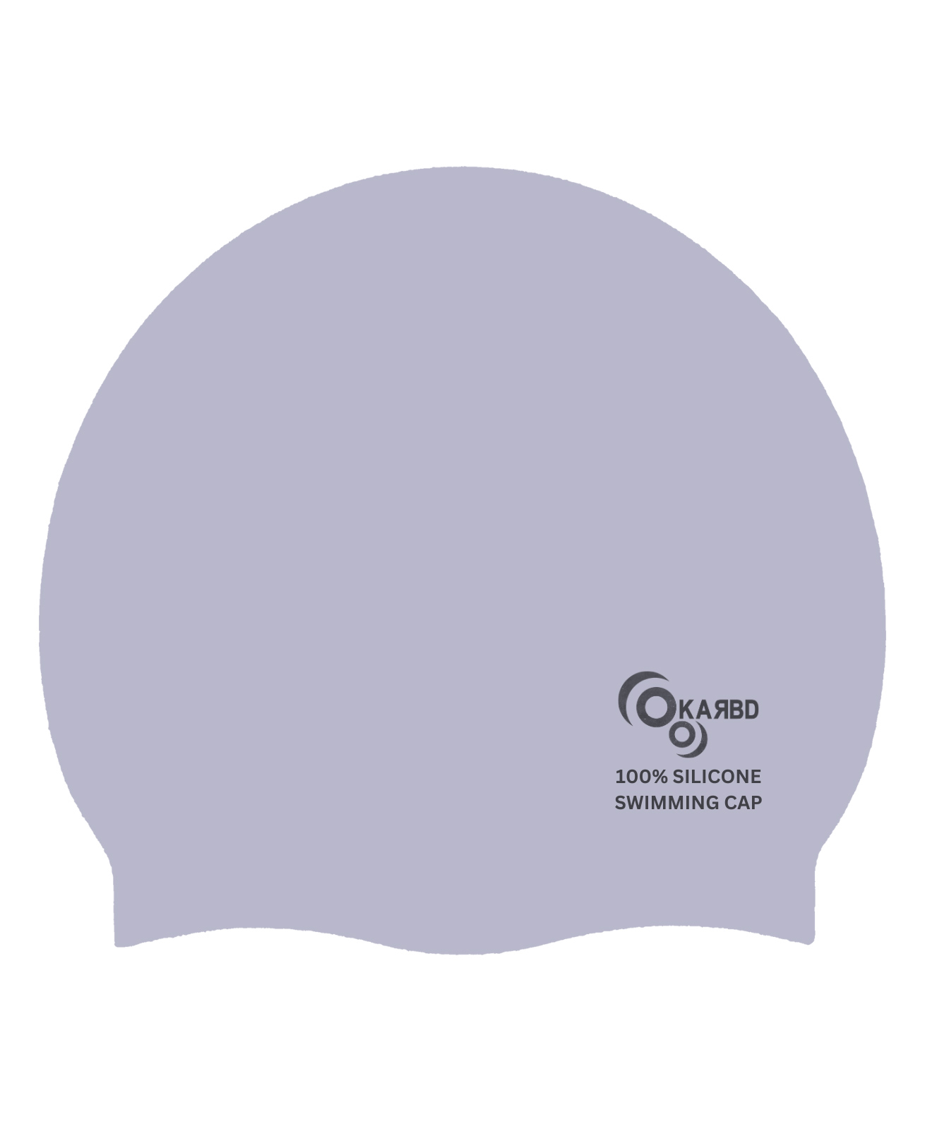 KARBD Silicone Universal Size Swimming Cap - Silver Grey-image-9