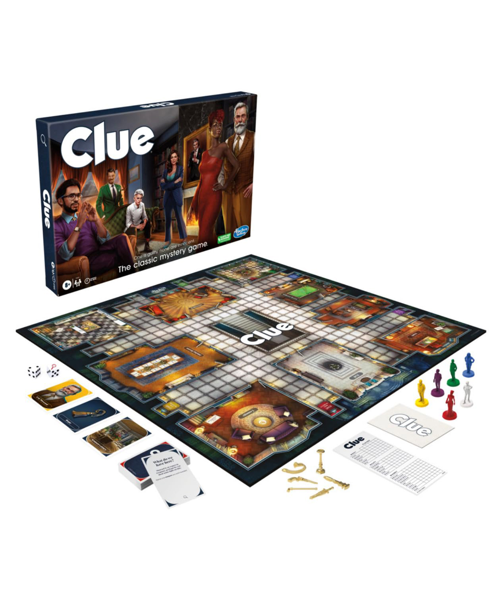 Hasbro Clue Board Mystery Game 75 Pieces- Multicolor-image-25