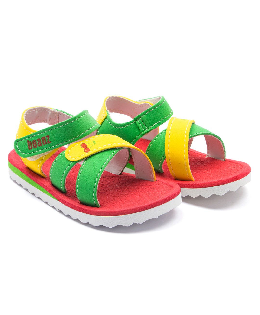 Beanz Unisex Motion Velcro Sandals - Yellow Red Green-picture-11