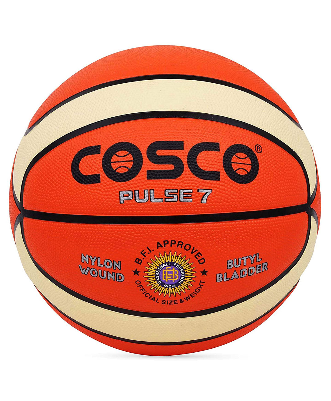 Cosco Rubber Pulse Basketball Size 7 - Multicolor