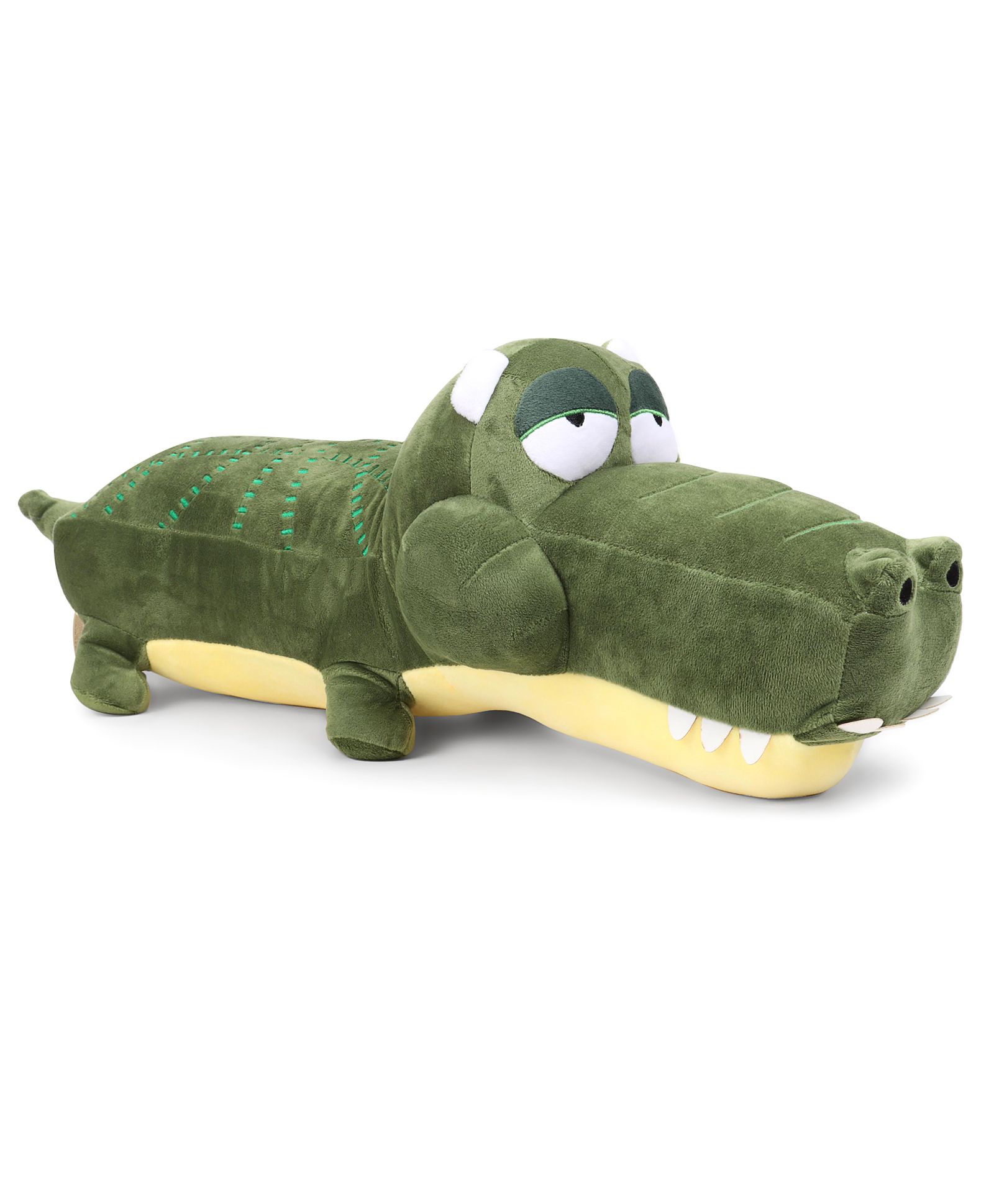 Dimpy Stuff Comfy Super Soft Crocodile Lying Green-image-42