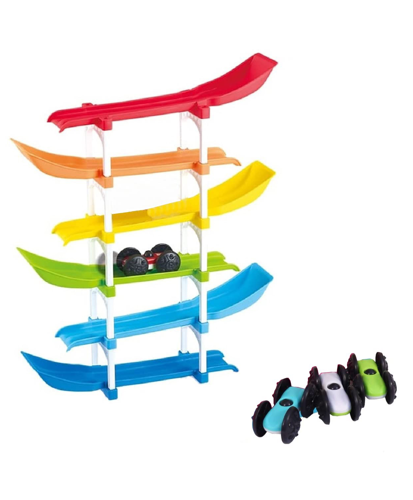 Muren 6 Level Racer Ramp Toy with 4 Car Racing Track (Color May Vary)-image-17