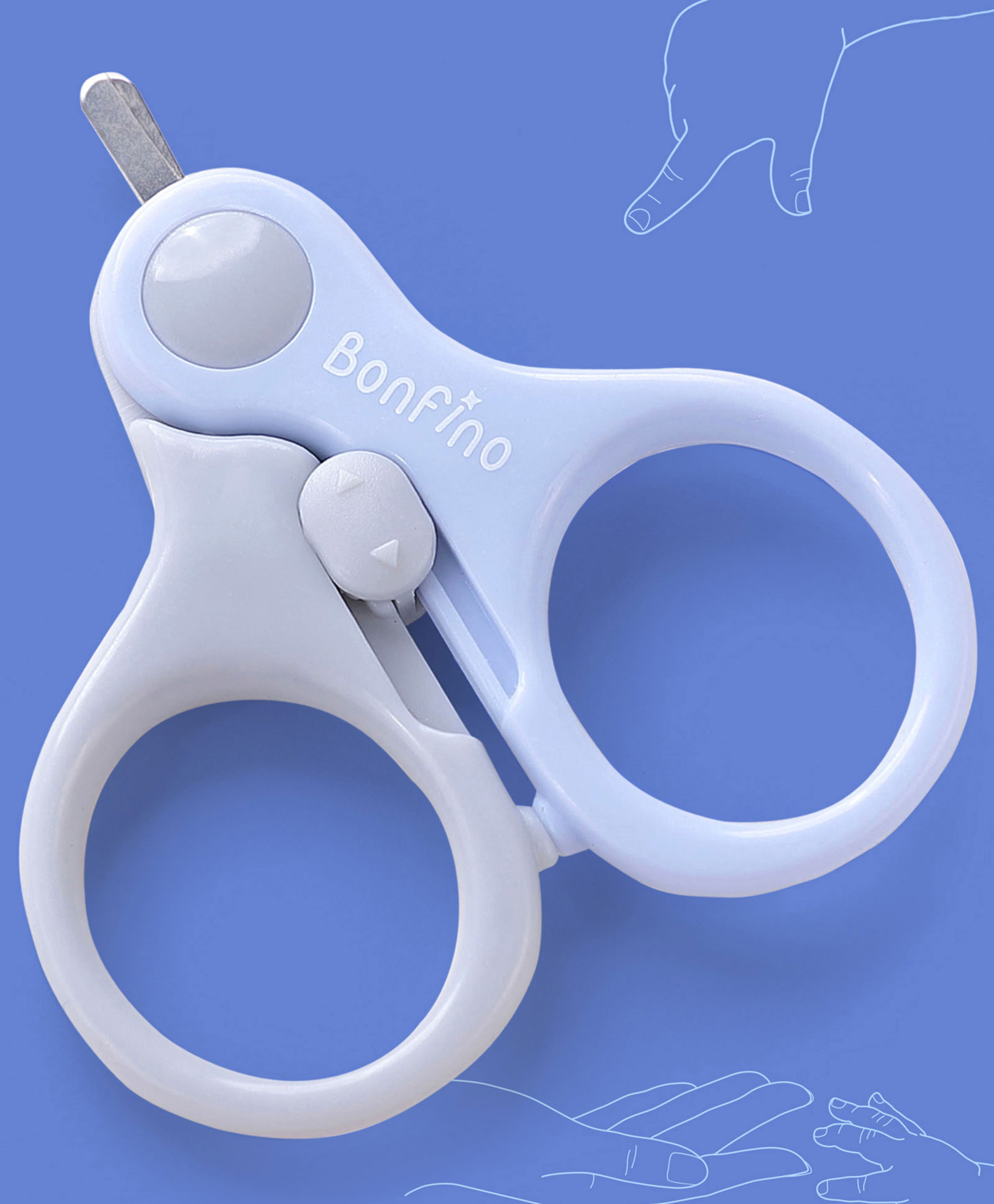 Bonfino Nail Trimming Scissors - Grey-picture-7
