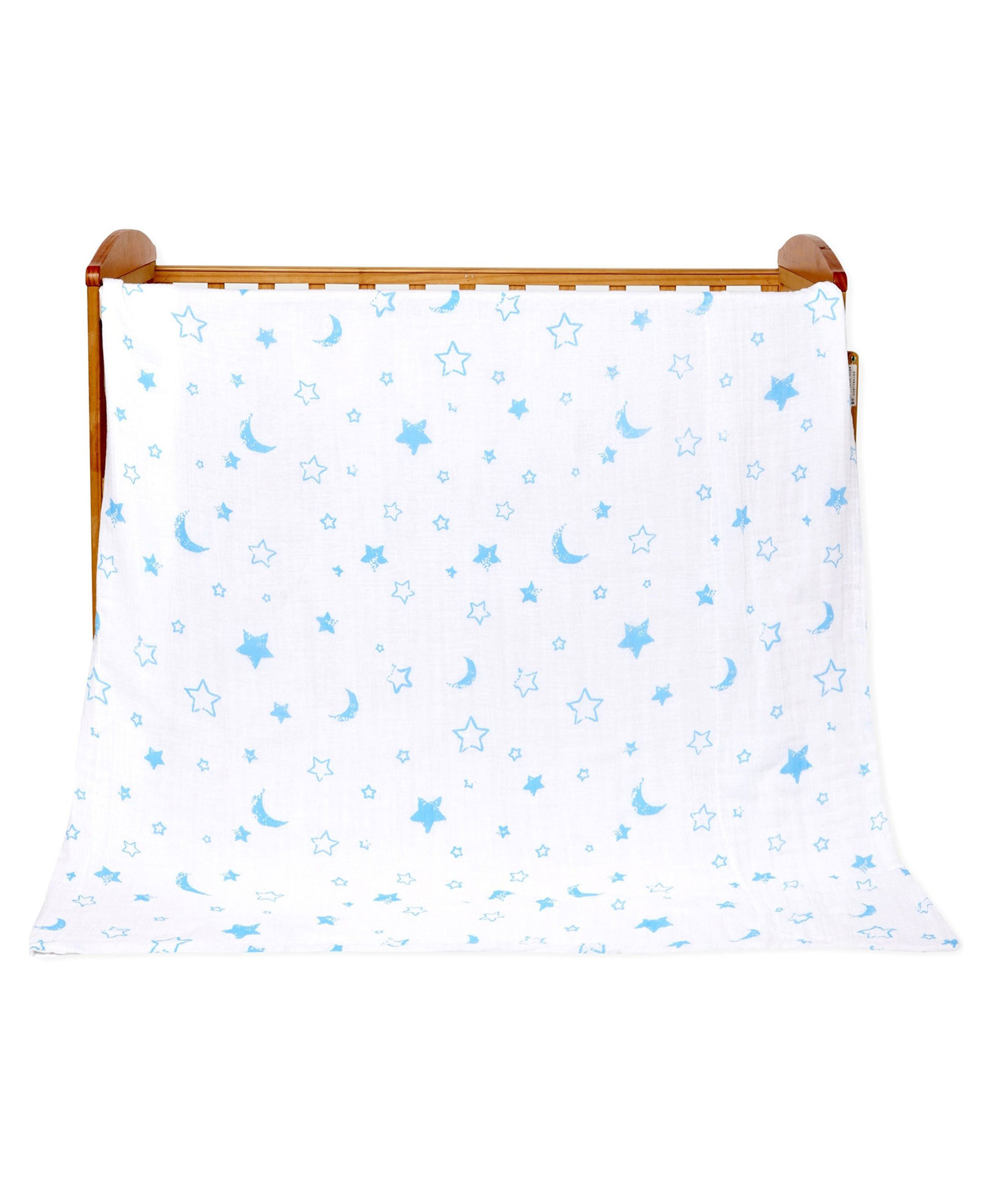 The Mom Store Muslin 6 Layer Dohar Blanket Sleep Mode On - Multicolour-picture-36