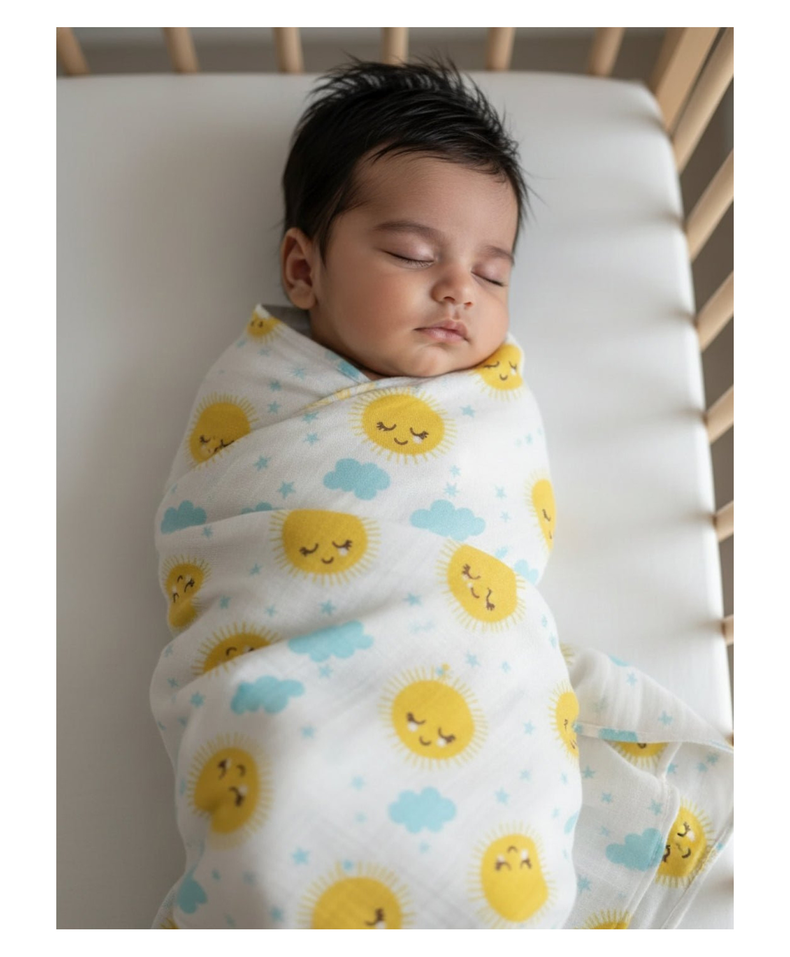 The Mom Store Baby Swaddle Wrap Little Sunshine - Multcolour-picture-39