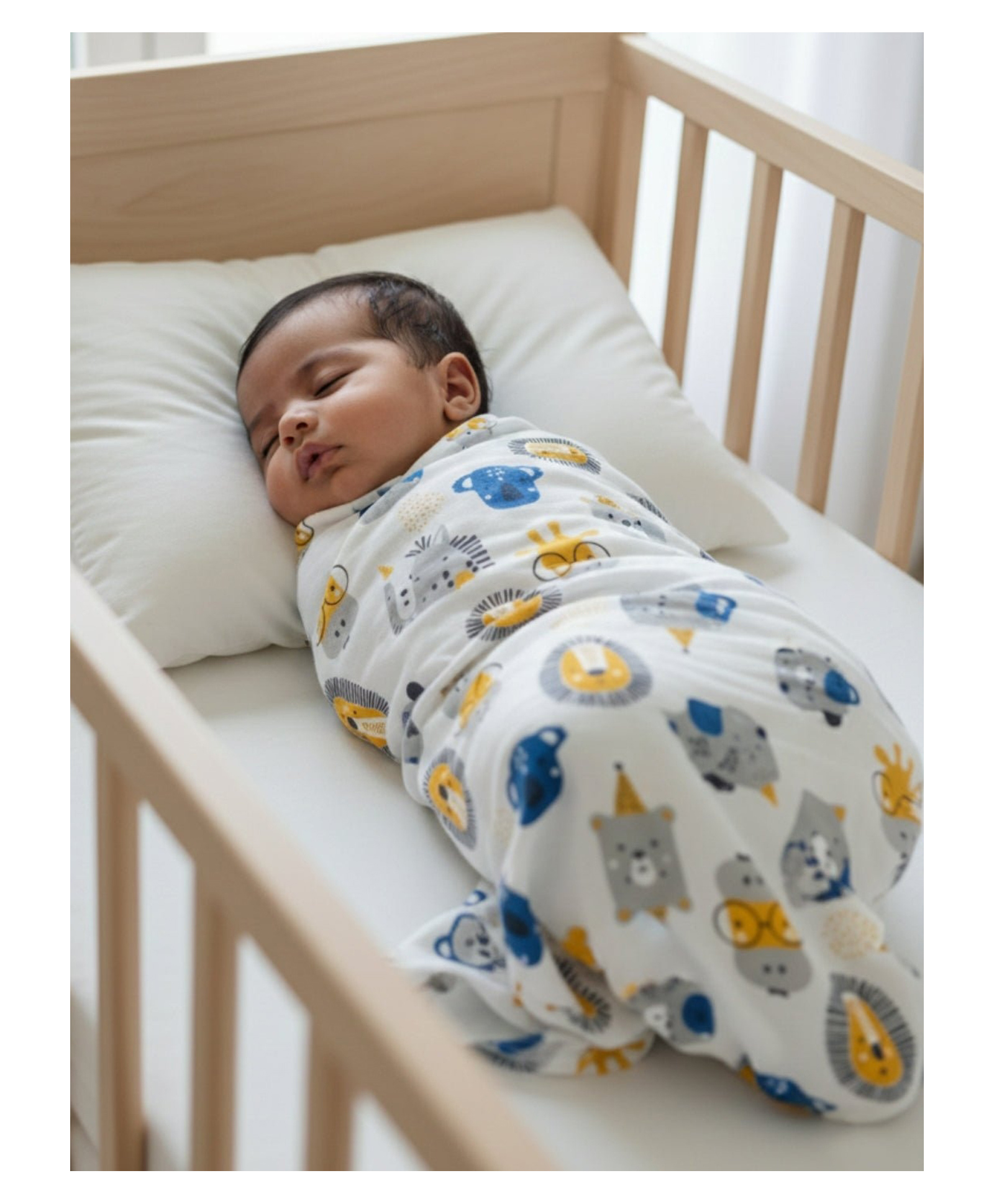 The Mom Store Baby Swaddle Wrap Guess the Animal - Multicolour-picture-35
