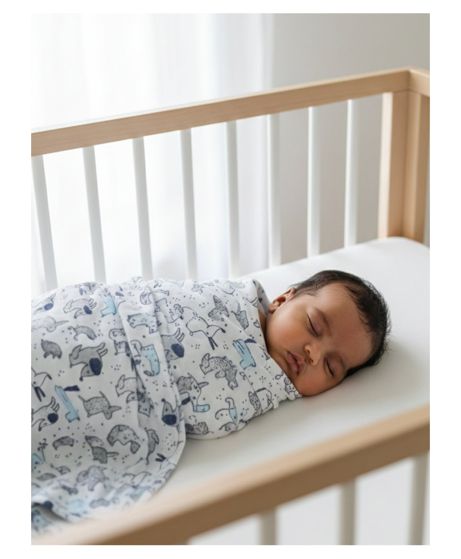 The Mom Store Baby Swaddle Wrap  Cute Puppy - Multicolour-picture-33