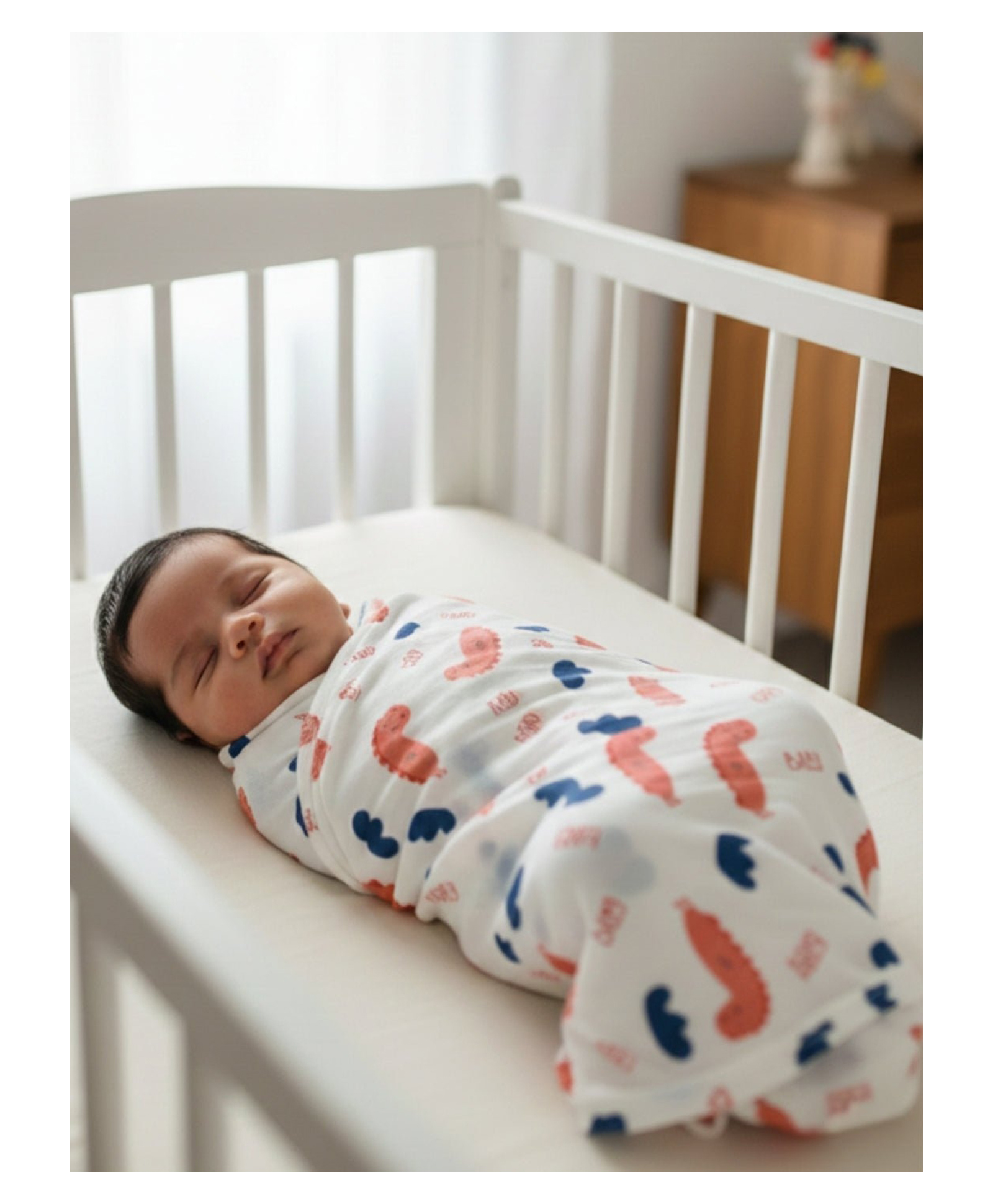 The Mom Store Baby Swaddle Wrap Baby Dino- Multicolour-picture-36