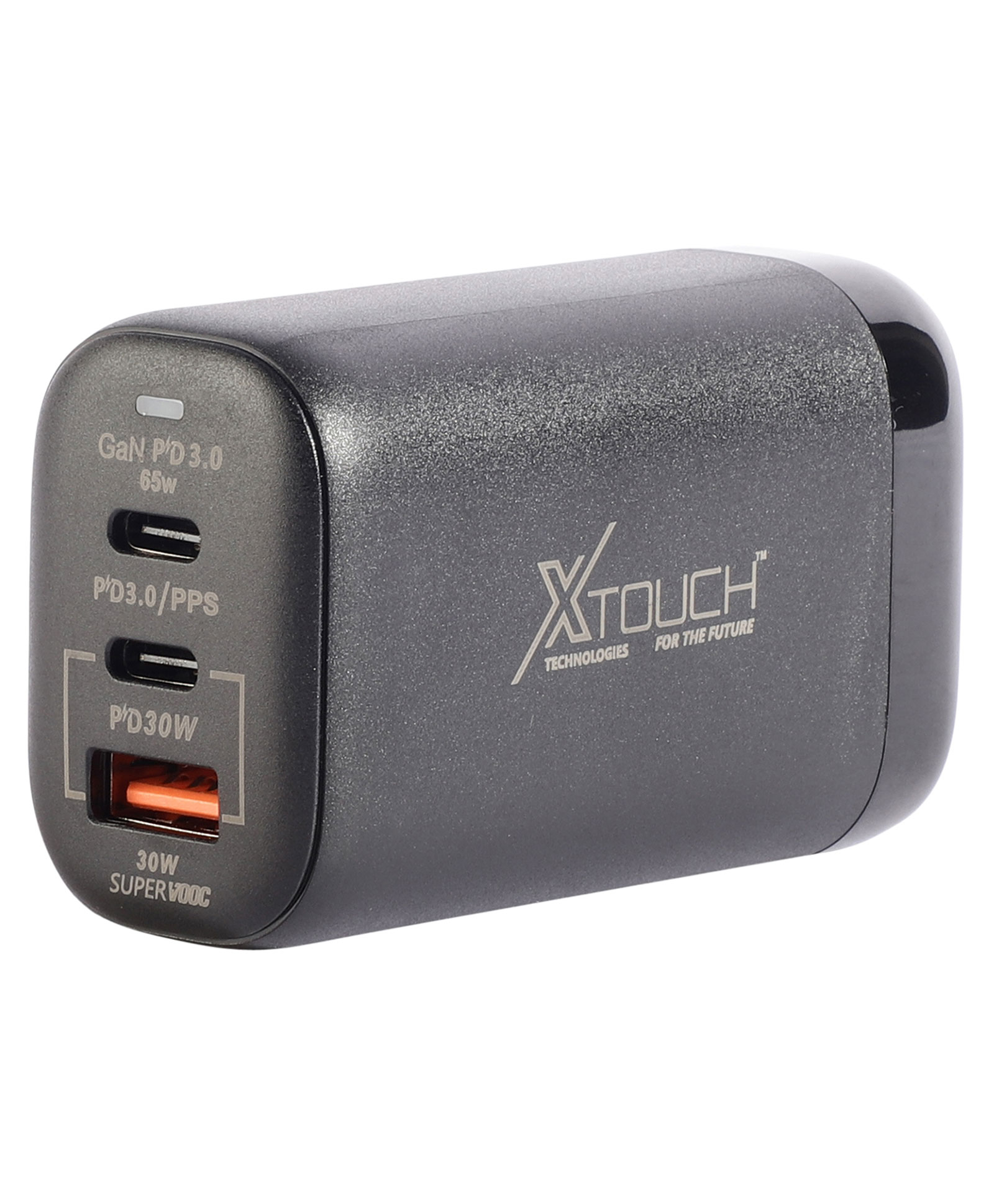 XTOUCH XT-Xtreme GaN 95Watt Fast Charger Type-C to Type-C Cable, Foldable Plug Design 3 Port Charger Compatible with All Device and MacBook and Laptop - Black-image-23