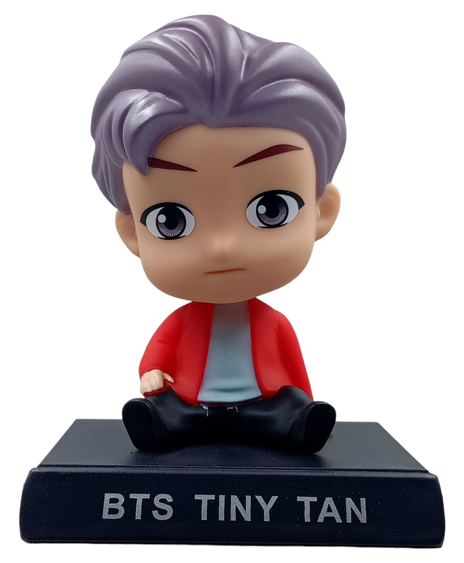 Awestuffs Bts Bangtan Boys Rm Phone Holder Car Decoration Bobblehead Action Figure - Height 12 cm-image-30