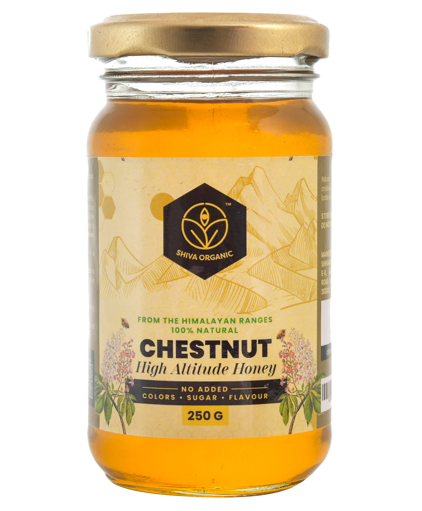 Shiva Organic Chestnut Honey High Altitude Himalayan Pure and Natural - 250 g-image-20