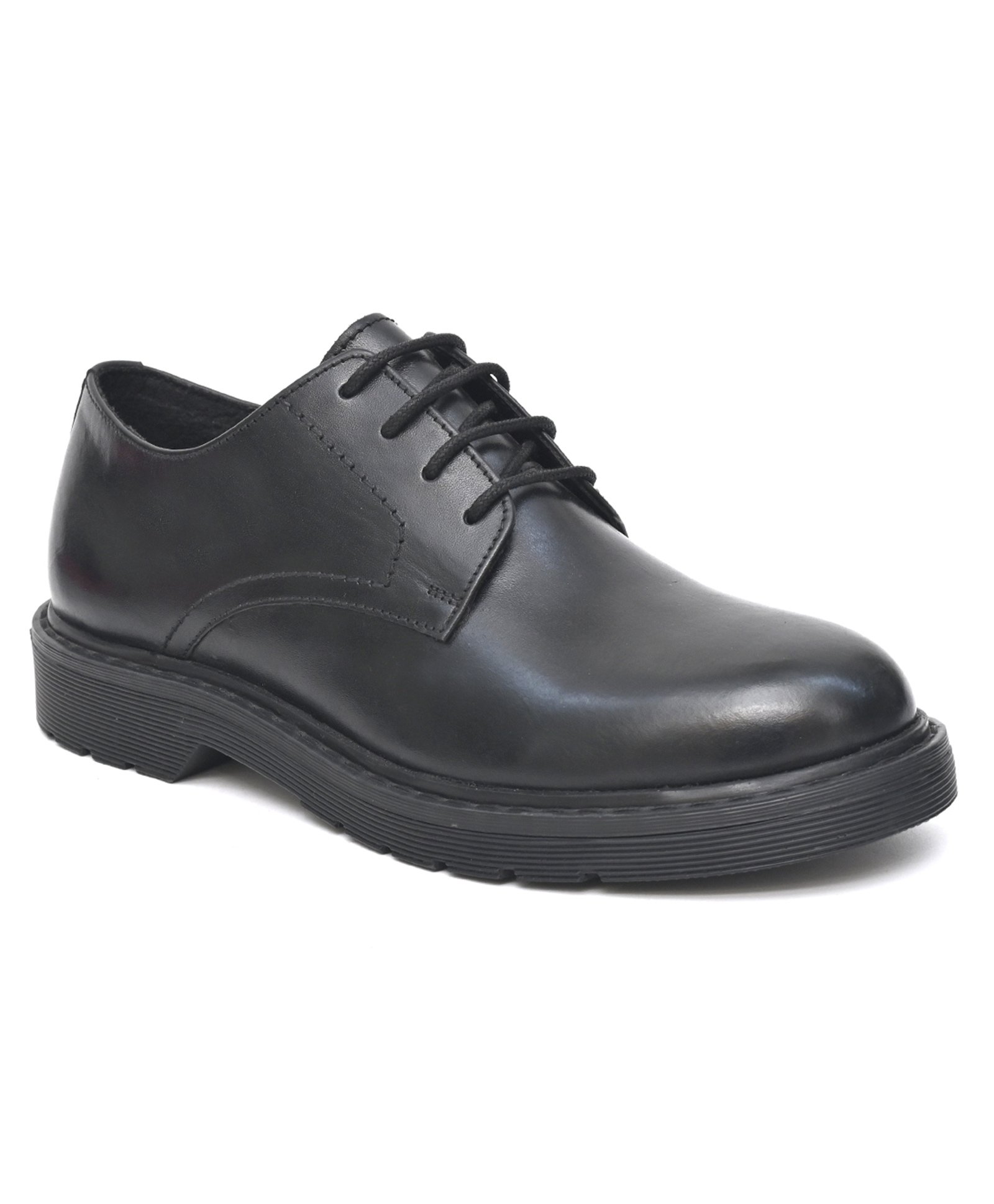 Fresh1947Feet Laced Up Leather School Shoes - Black-picture-20